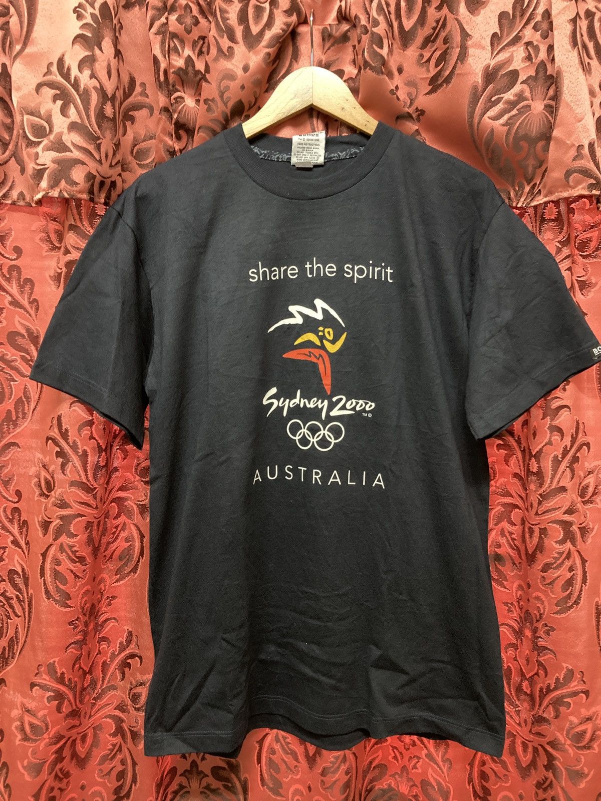 image of USA Olympics x Vintage Sydney 2000 Olympic Tee in Blue, Men's (Size Medium)