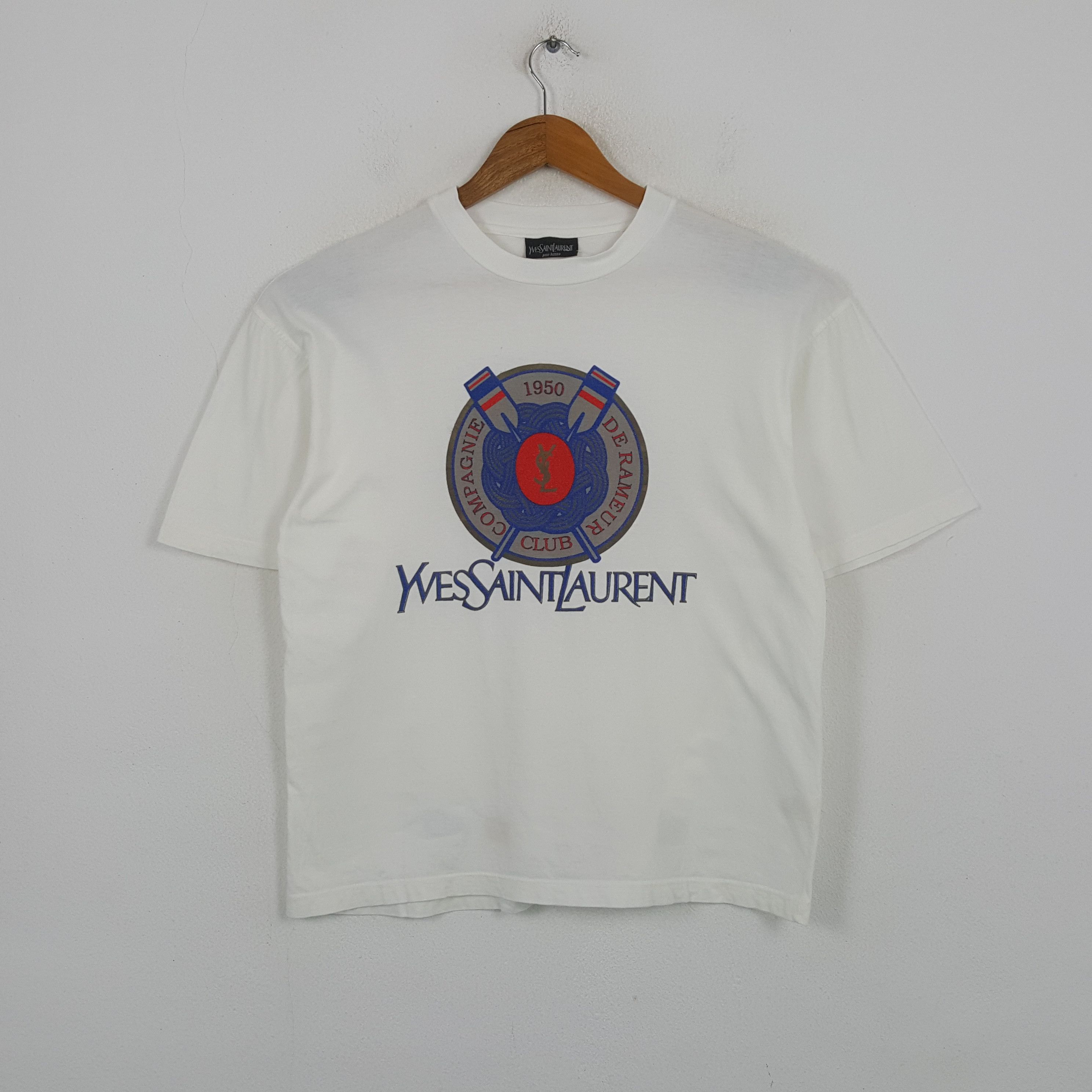 Yves Saint Laurent Vintage Yves Saint Laurent Italian Brand T-shirt RR14 Size US L / EU 52-54 / 3 - 1 Thumbnail