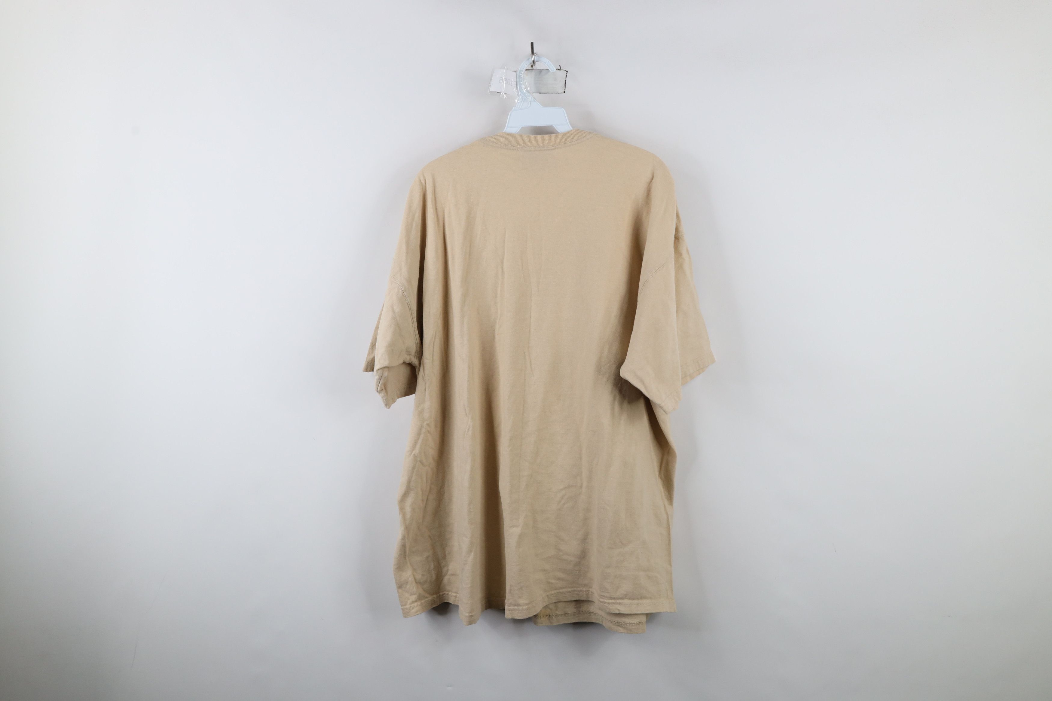 Russell Athletic × Vintage Vintage 90s Russell Athletic Blank Cotton T-Shirt Beige Tan Size US XL / EU 56 / 4 - 11 Thumbnail
