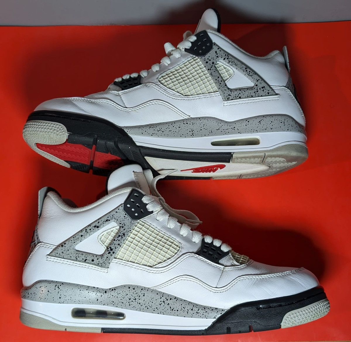 Jordan Brand Size 10 - Jordan 4 Retro OG White Cement Size US 10 / EU 43 - 2 Thumbnail