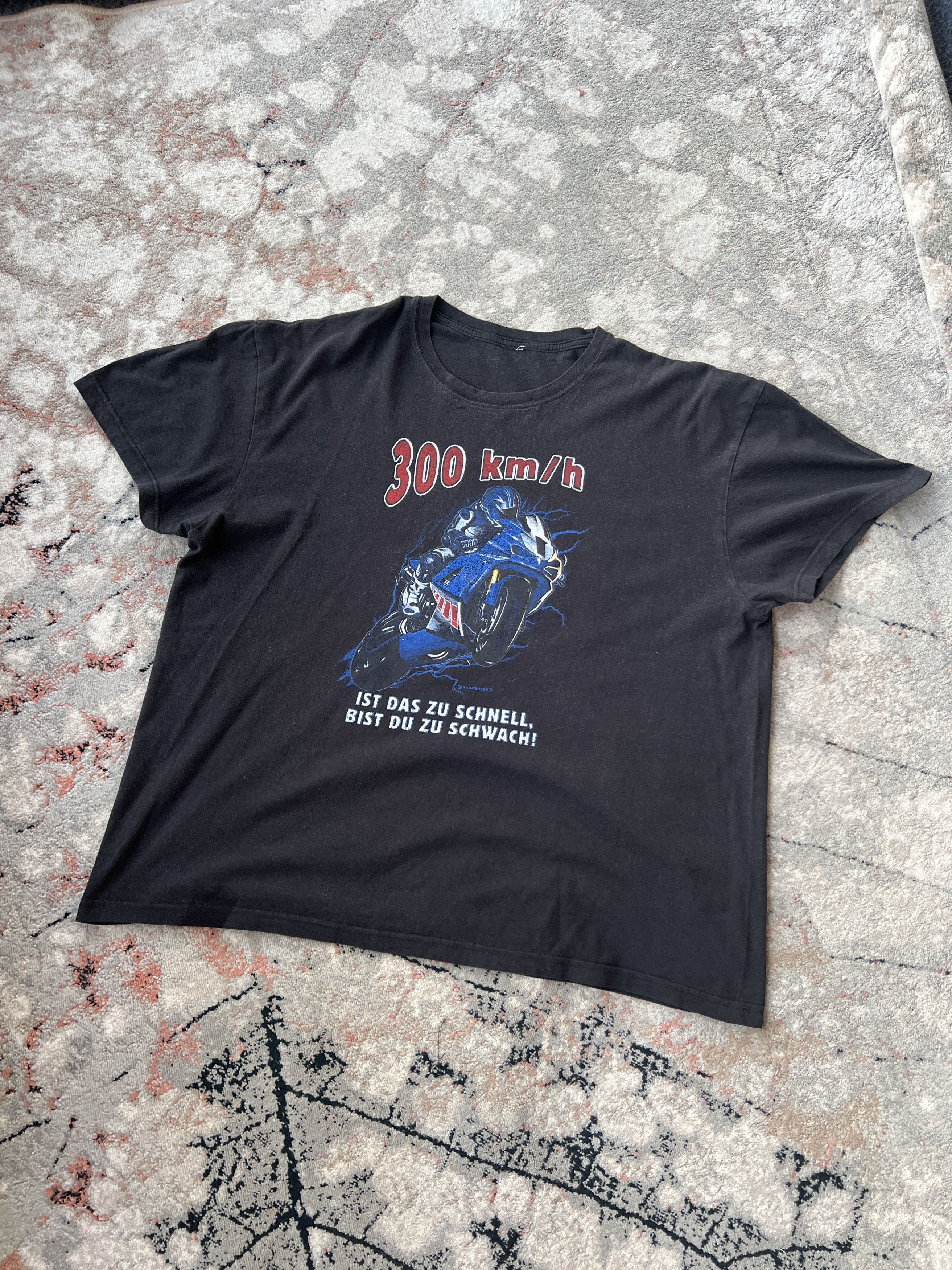 Vintage 300 km/h Moto Vintage Tee Size US XL / EU 56 / 4 - 1 Thumbnail