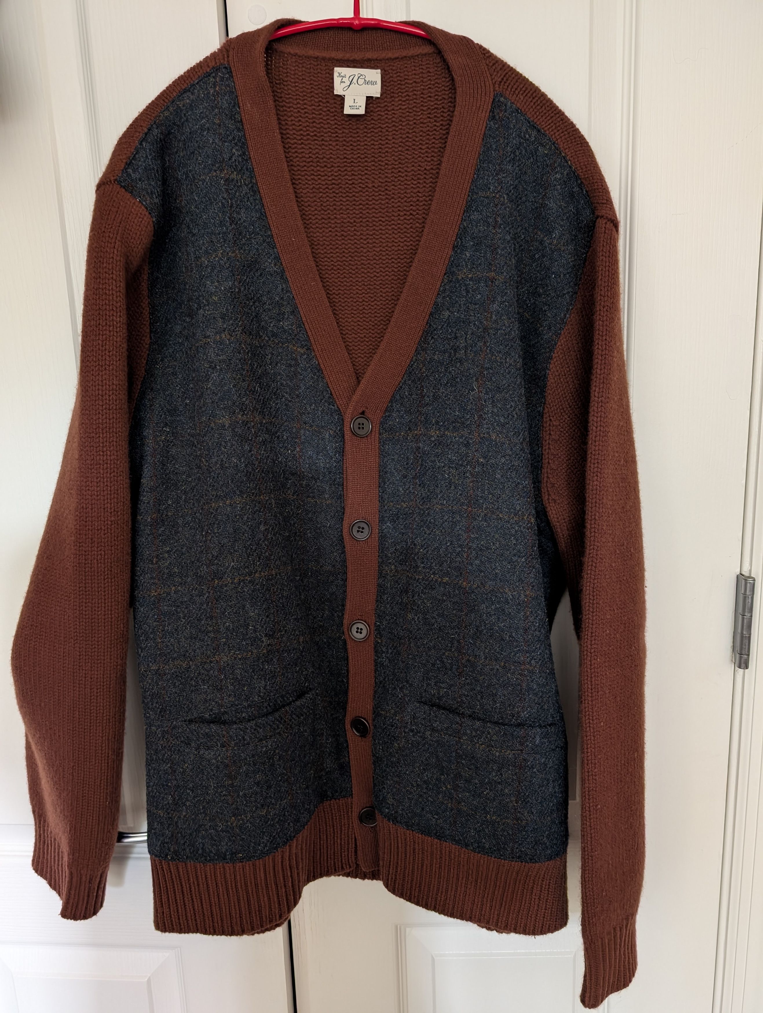 J.Crew J. CREW Wool V-neck Cardigan Sweater in Harris Tweed Size US L / EU 52-54 / 3 - 8 Thumbnail