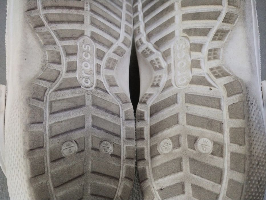 Crocs Crocs White Size 8 Sandals Slides Strap Foamposite Rubber Grailed