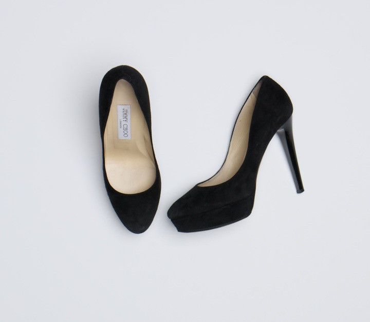 Jimmy Choo Jimmy Choo Sue Black Heel Size US 8 / IT 38 - 6 Thumbnail
