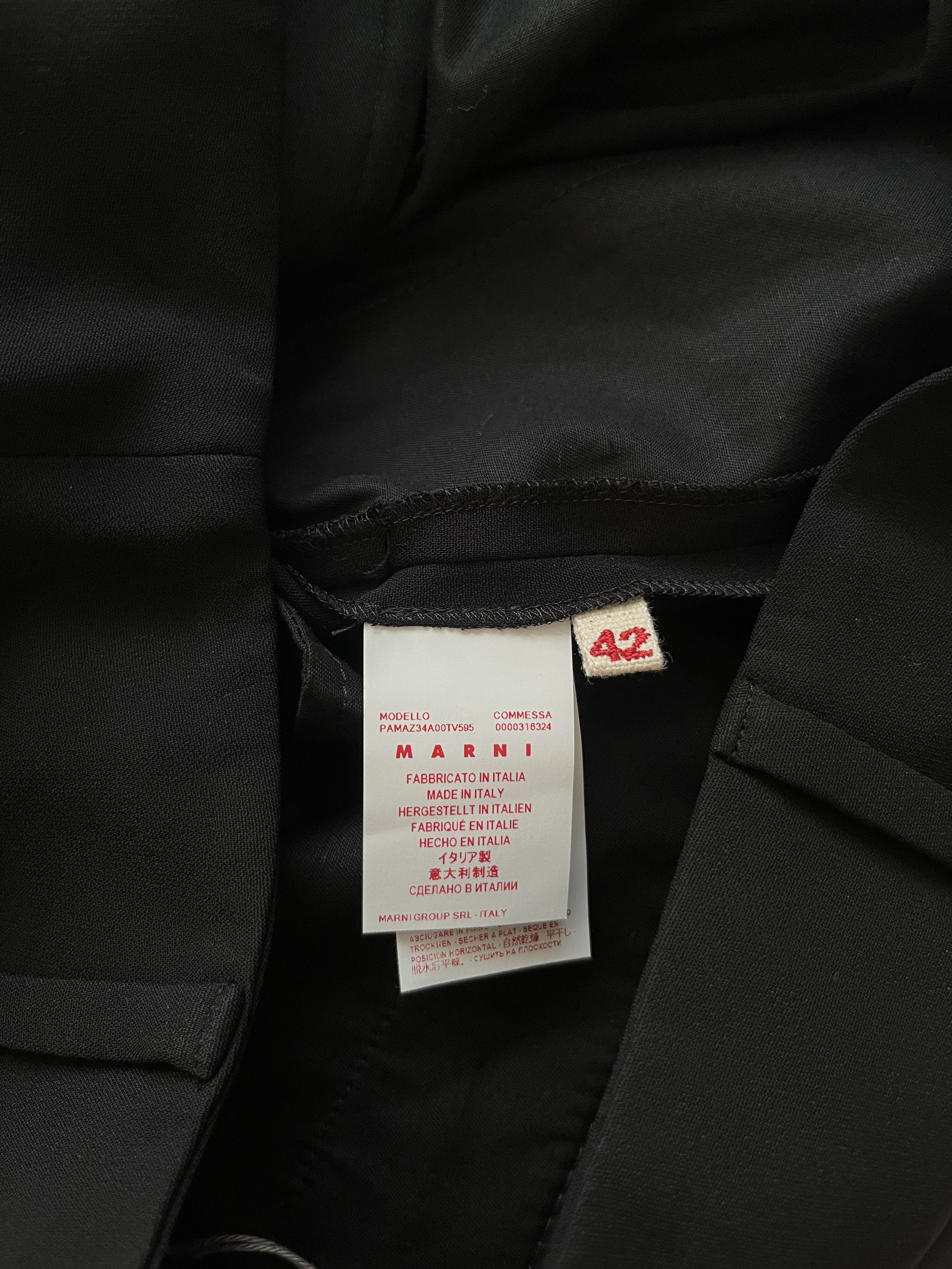 Marni ⚡️QUICK SALE⚡️Marni Black Viscose Pants Trousers Size 28" / US 6 / IT 42 - 4 Thumbnail