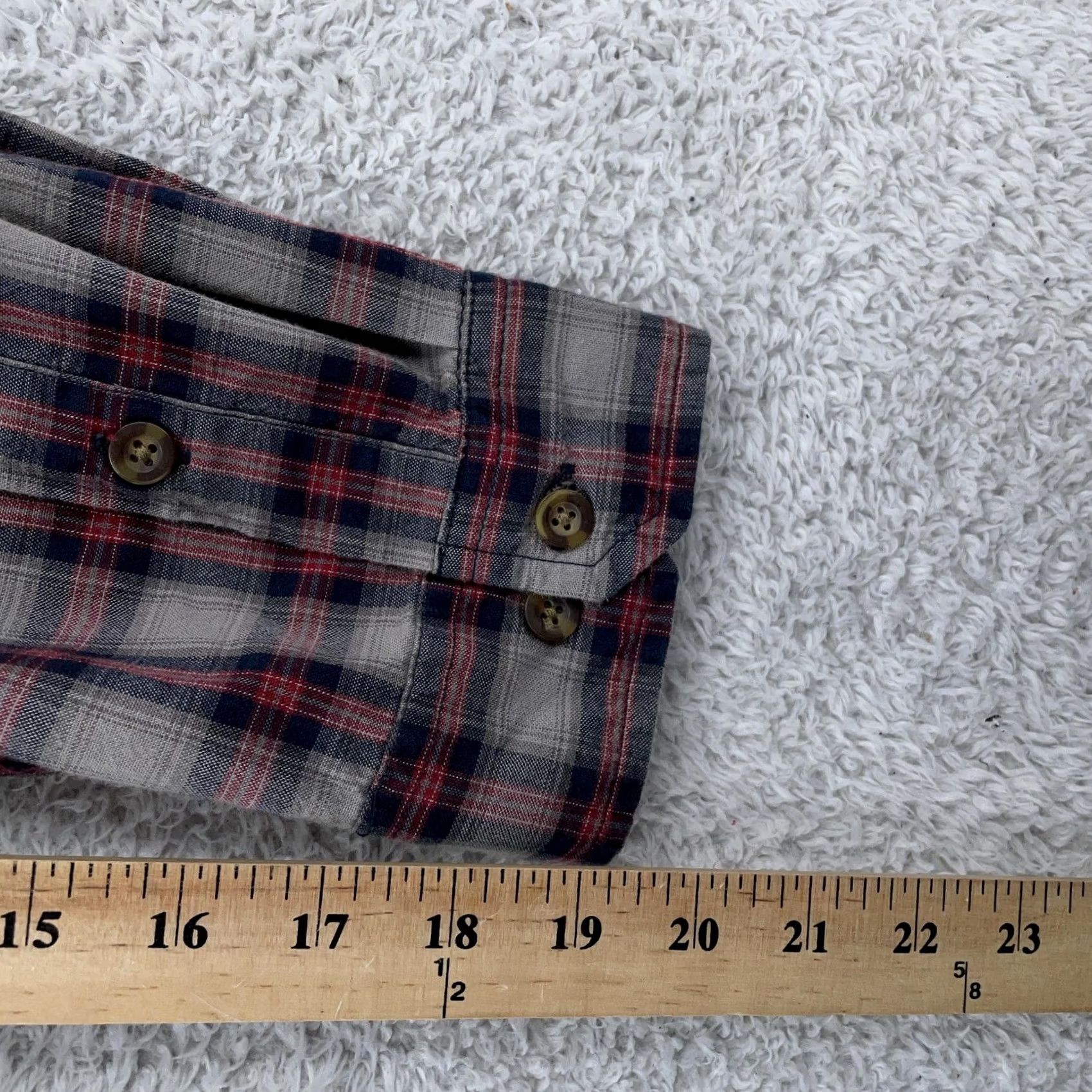 Carhartt VINTAGE Carhartt Shirt Mens XL Relaxed Fit Plaid Gray Red Button Down Long Sleeve Size US XL / EU 56 / 4 - 6 Thumbnail