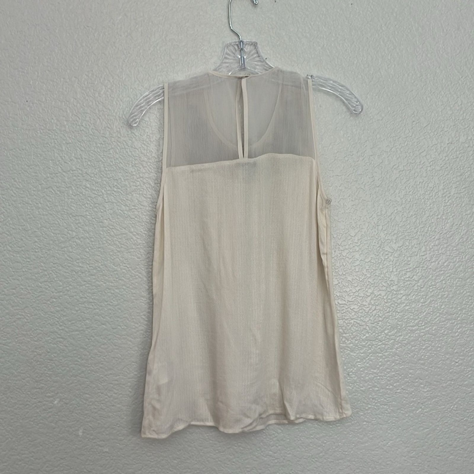Lucky Brand Lucky Brand Cream Blouse Size XS Size XS / US 0-2 / IT 36-38 - 3 Thumbnail