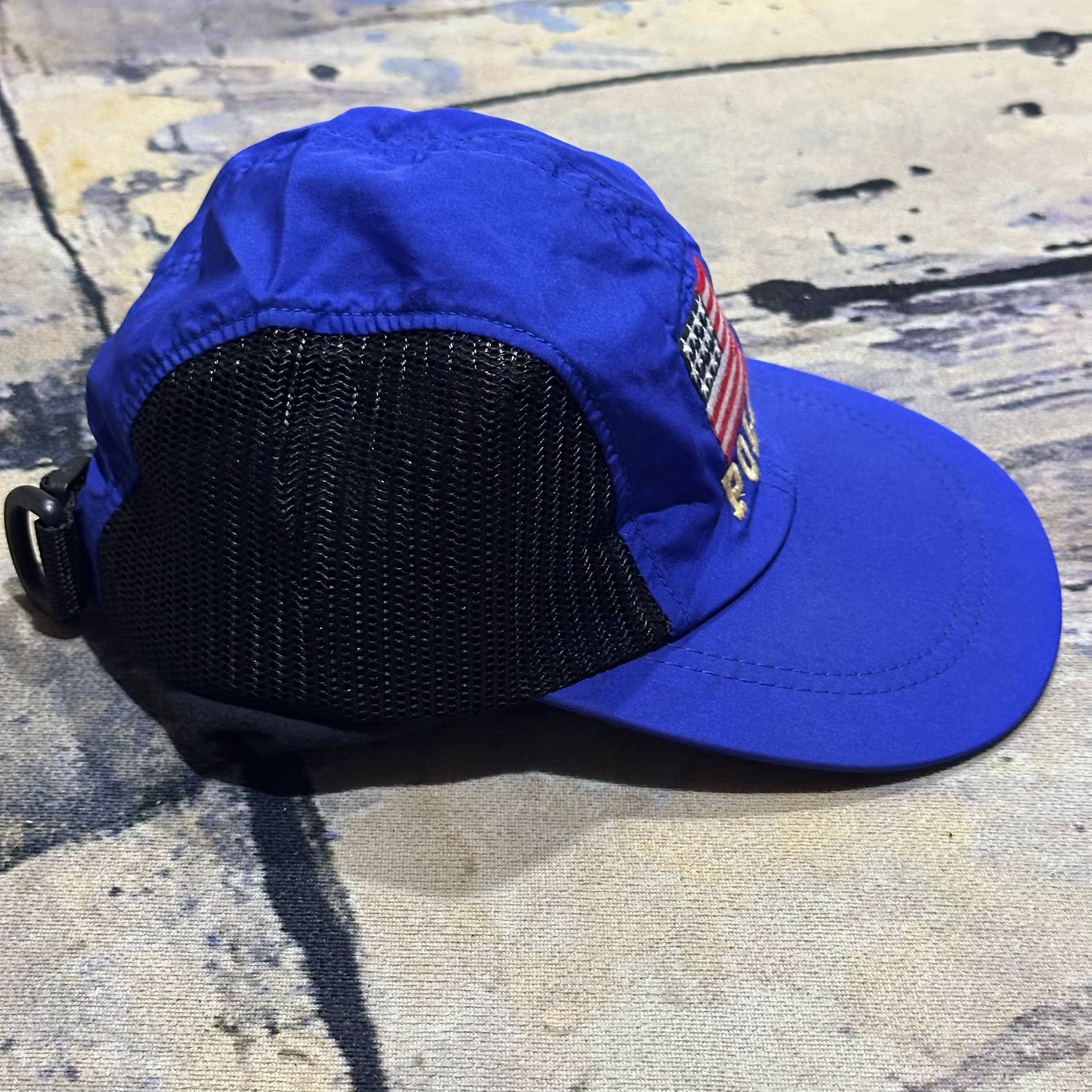 Polo Ralph Lauren OG Vintage Polo Ralph Lauren Polo Sport USA Flag Cap Hat Size ONE SIZE - 4 Thumbnail