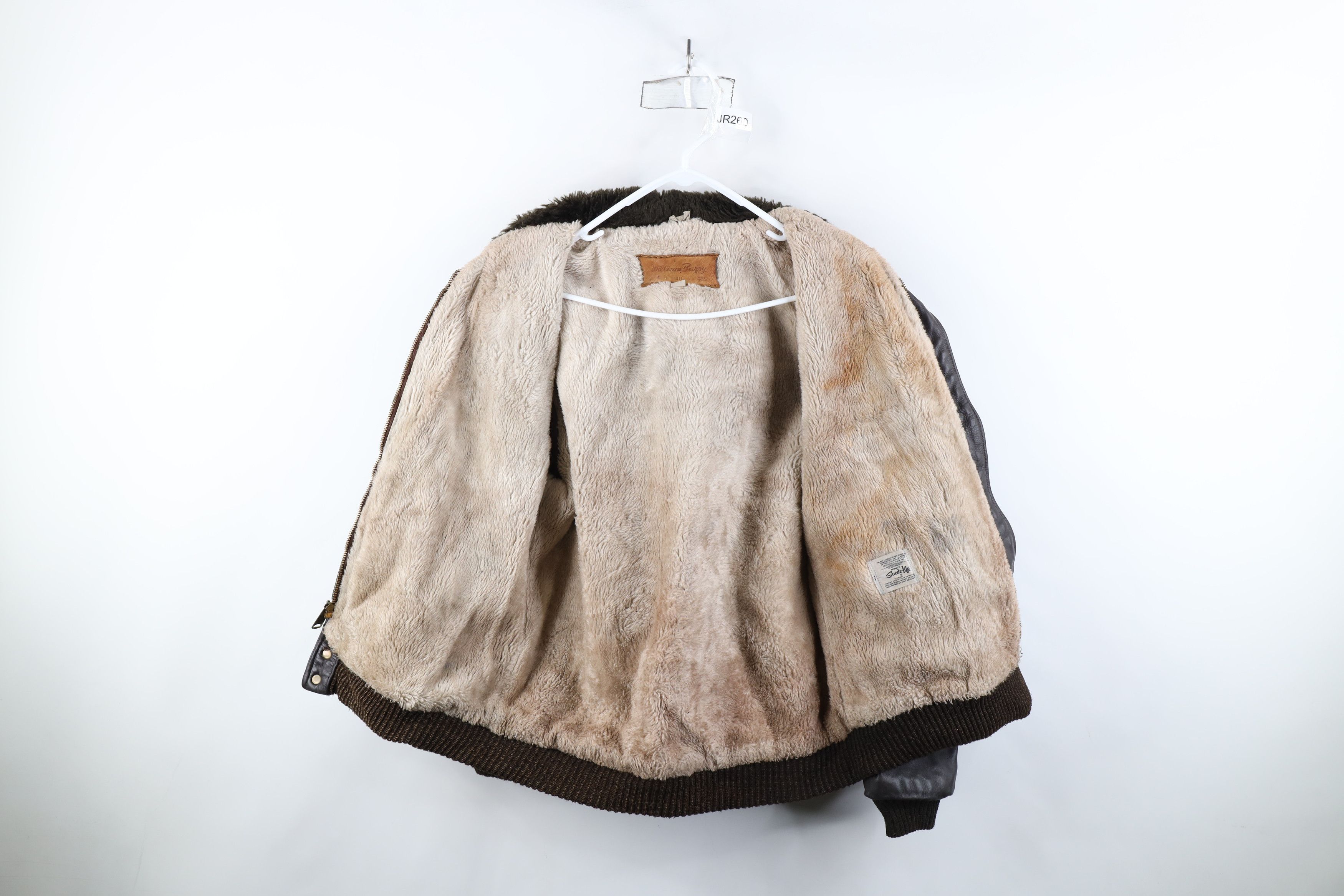 Vintage Vintage 70s Streetwear Leather Flight Bomber Jacket Brown US Size US XL / EU 56 / 4 - 10 Thumbnail