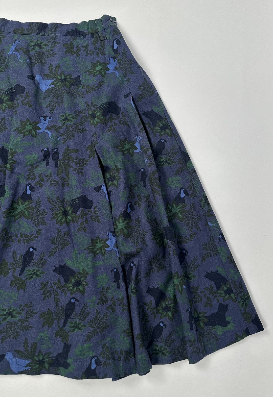 Issey Miyake × Ne-Net Ne-net - Issey Miyake - Jungle Pattern Midi Skirt Size 27" / US 4 / IT 40 - 3 Thumbnail
