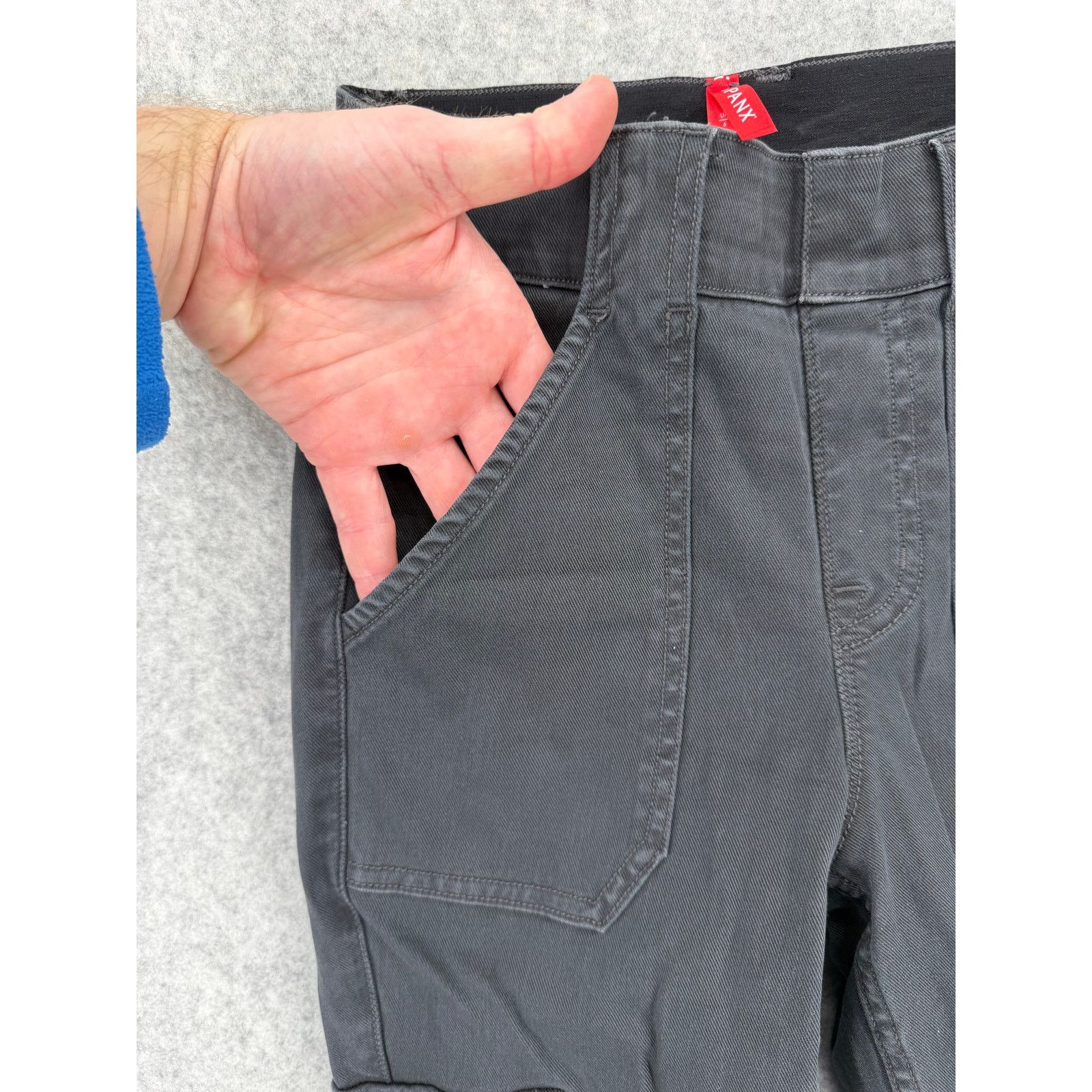 Spanx NWT SPANX Stretch Twill Washed Ankle Cargo Pants Petite XS Size 23" - 5 Thumbnail
