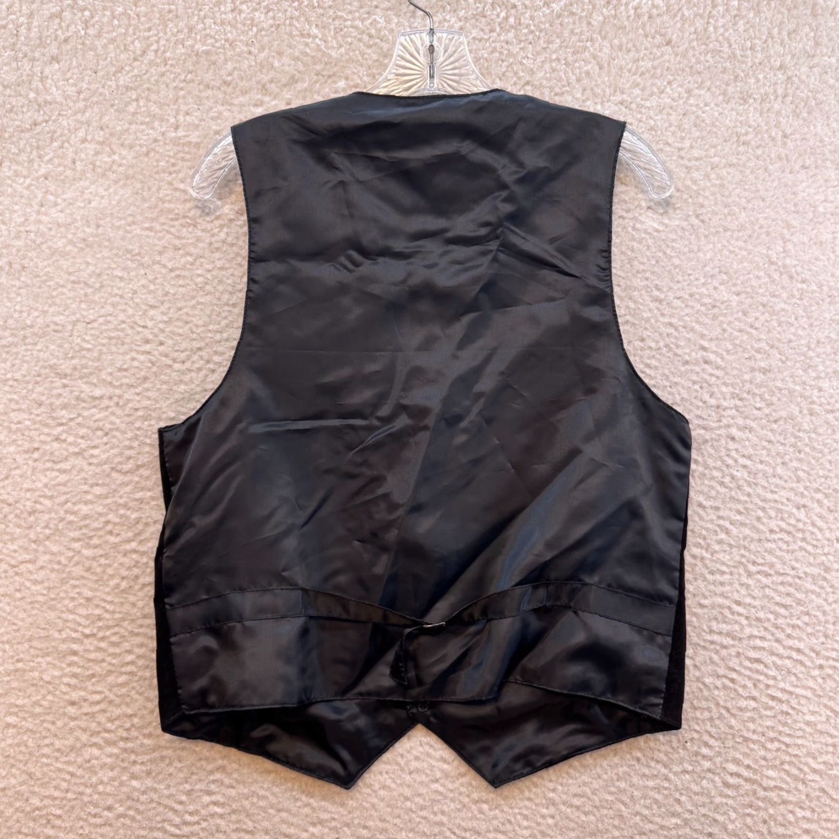 Vintage VINTAGE Permit Platinum Suede Leather Vest Black Mens Large Moto Western Leather Vest Size US L / EU 52-54 / 3 - 2 Thumbnail