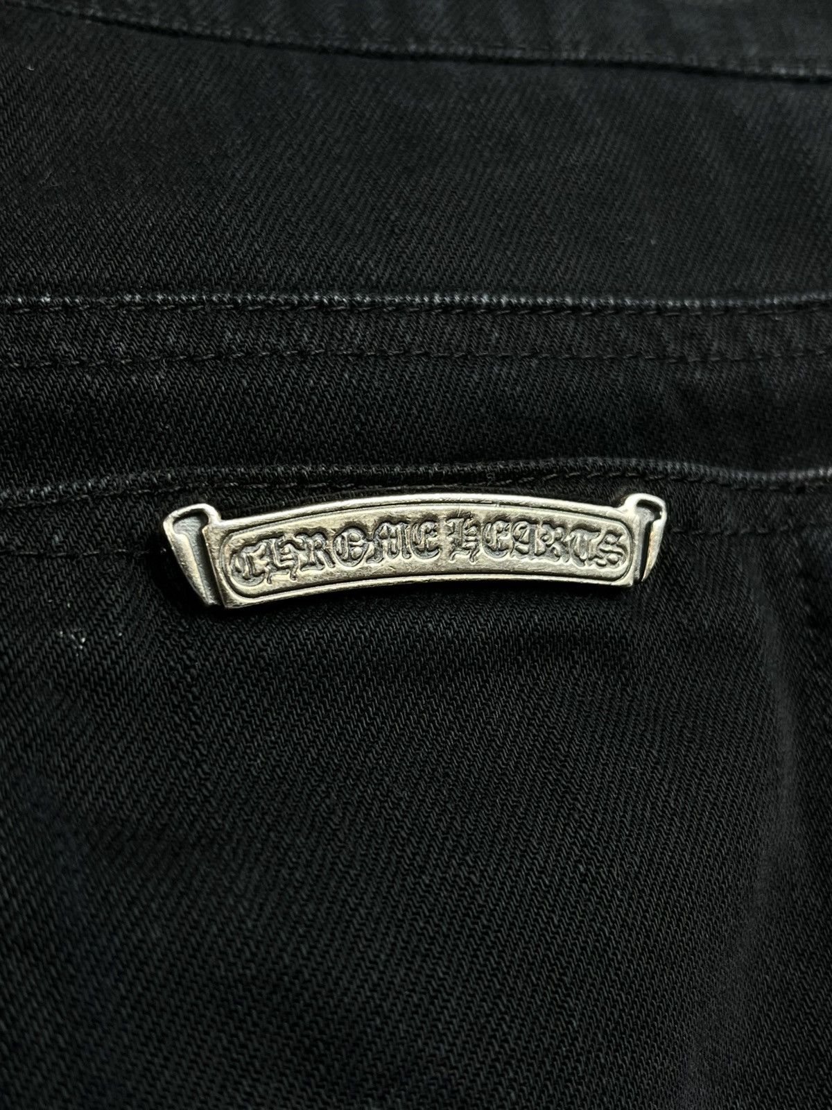 Chrome Hearts Chrome Hearts Le Fleur Knee Silver Bootcut Denim Jeans Size US 32 / EU 48 - 8 Thumbnail