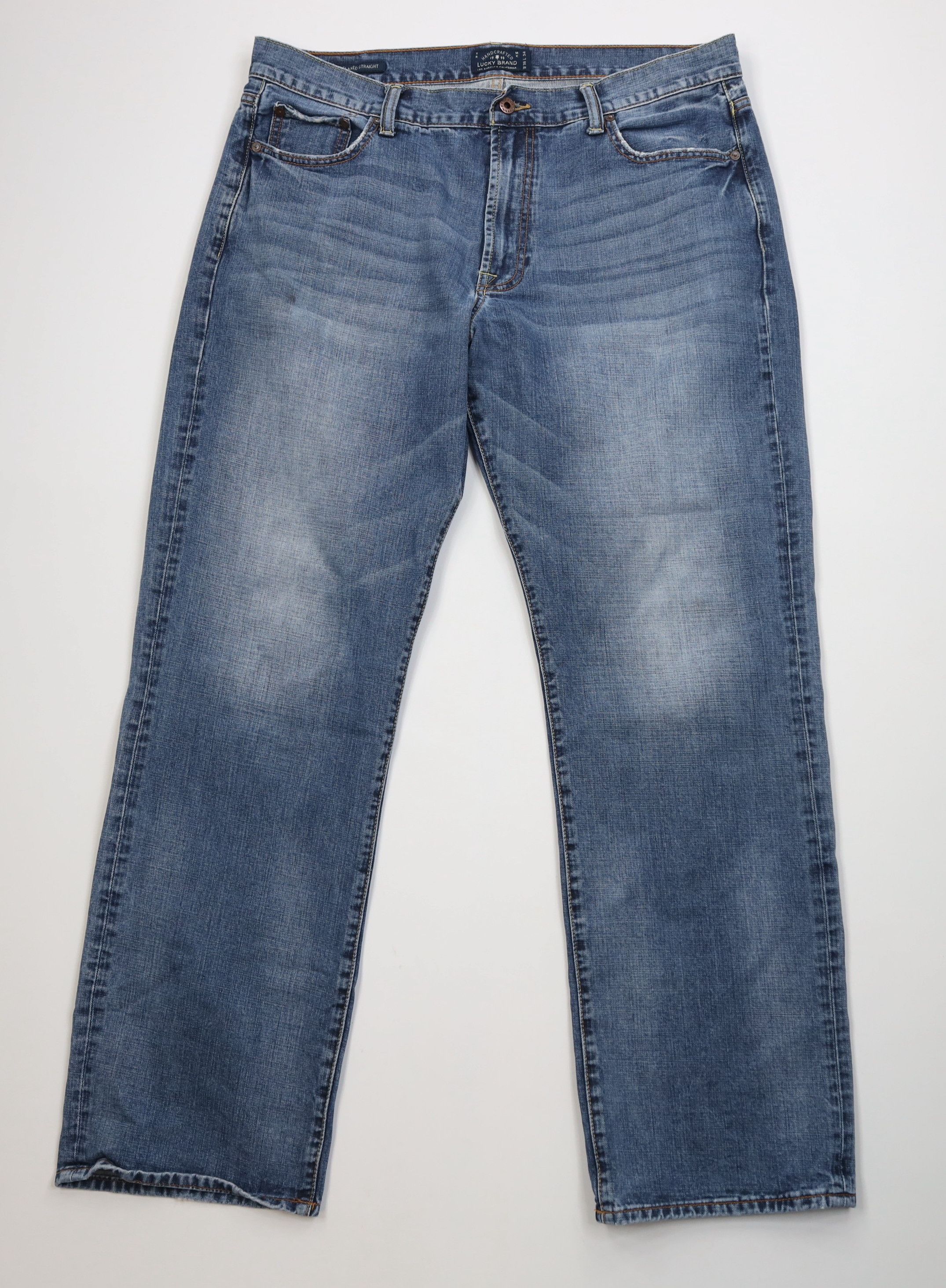 Lucky Brand Vintage Y2K Lucky Brand Straight Wide Leg Denim Jeans Size US 38 / EU 54 - 1 Thumbnail