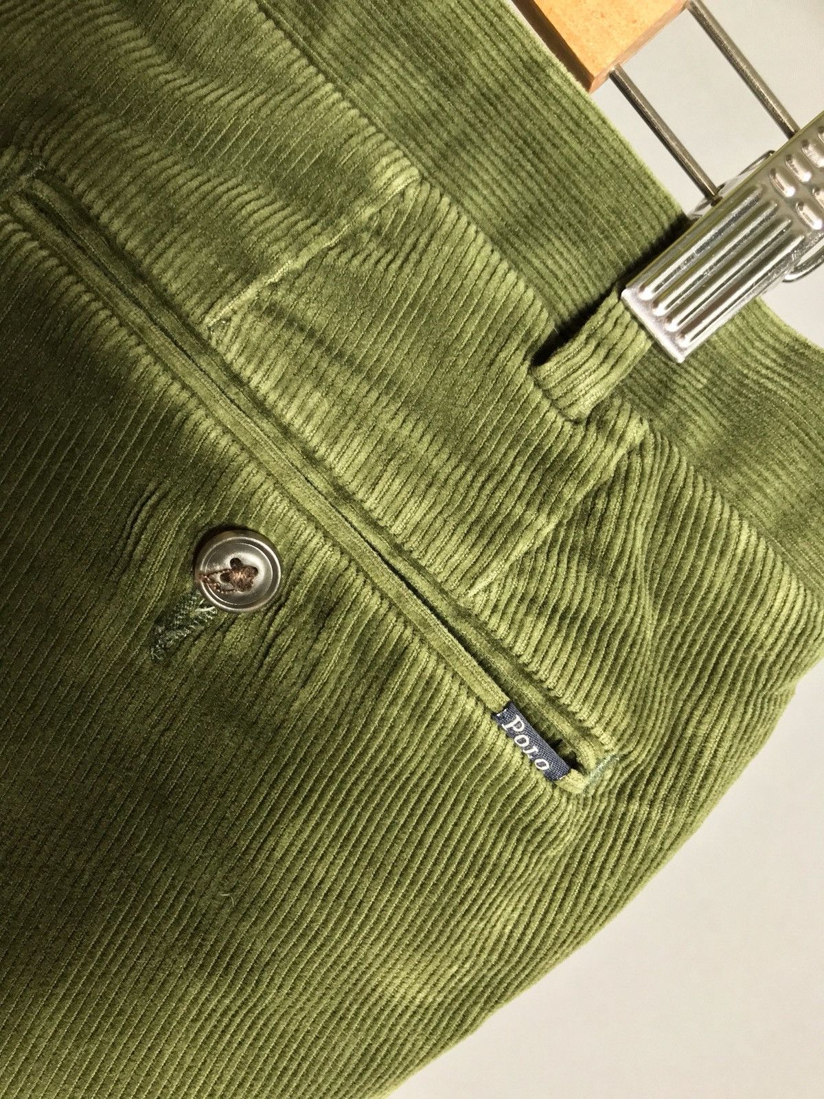 Polo Ralph Lauren RRL Polo Ralph Lauren mens velvet pants green slim fit Size US 34 / EU 50 - 5 Thumbnail