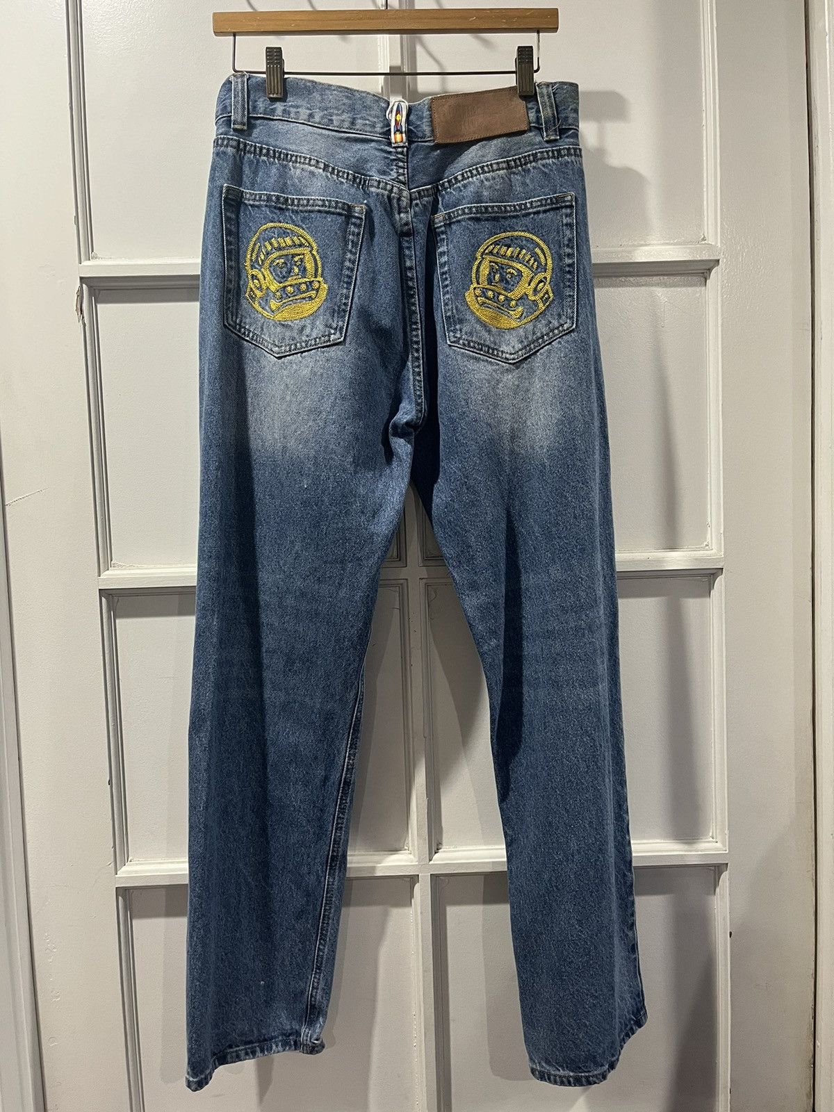 Billionaire Boys Club Billionaire Boys Club Yellow Stitch Blue Denim Jeans Size US 32 / EU 48 - 4 Thumbnail