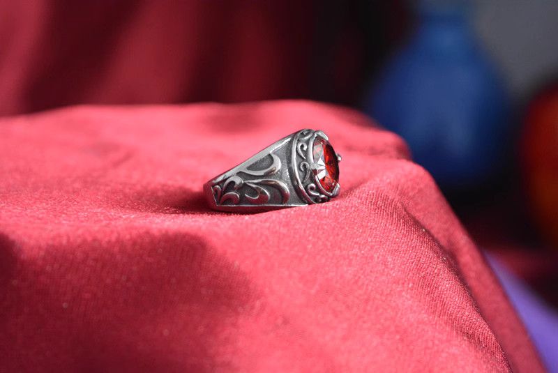 Jewelry Punk Jewelry Rings Open Size Chrome Ring (Size 7-13) Size ONE SIZE - 4 Thumbnail