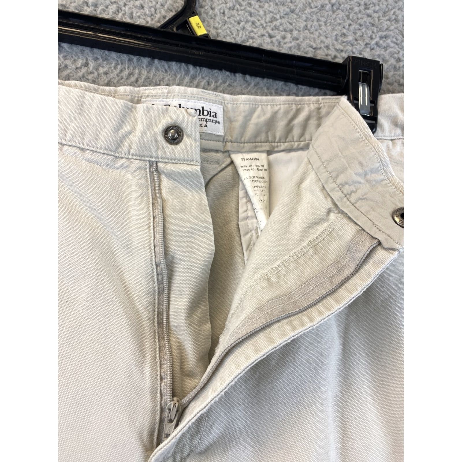 Vintage Columbia Men’s Chino Shorts - 40x10 Tan Cotton, Flat Front, Regular Fit, 10" Inseam, Breathable, Casual, Outdoor Size US 40 / EU 56 - 5 Thumbnail