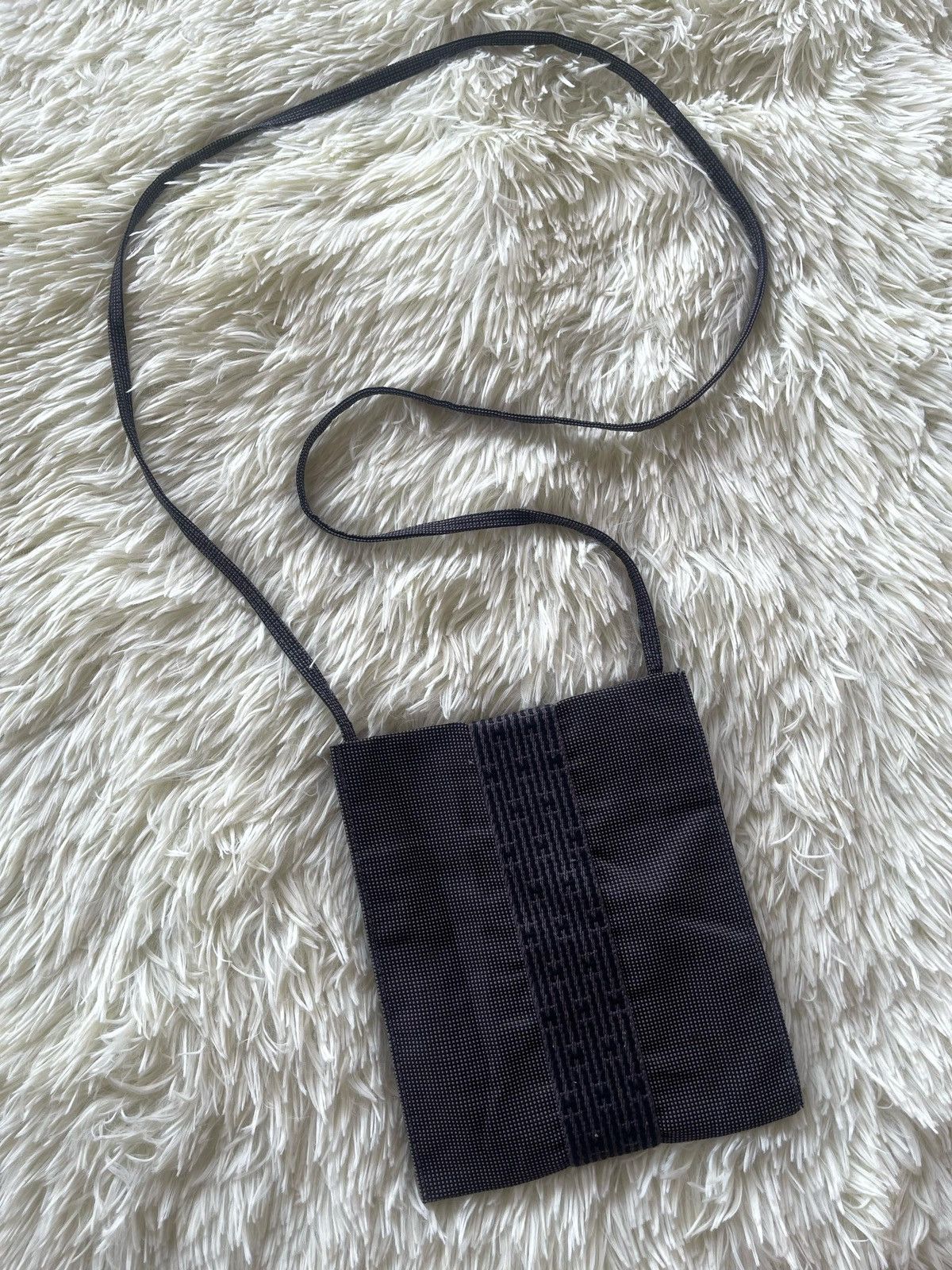 Hermes × Vintage Hermes Toile Herline Pochette Crossbody Bag Size ONE SIZE - 2 Thumbnail