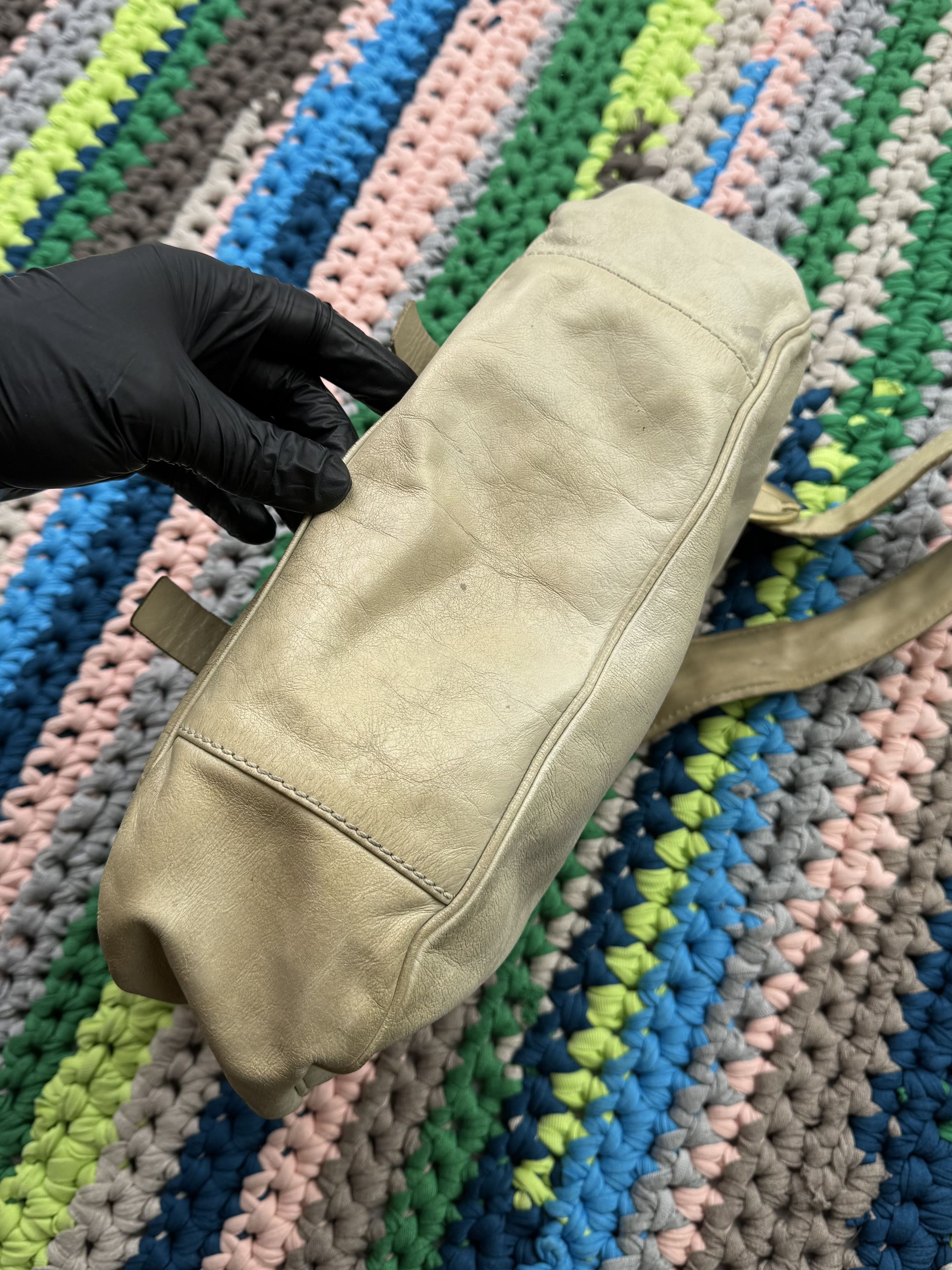 Japanese Brand Vintage Leather Bag With Straps (ET1) Size ONE SIZE - 9 Thumbnail
