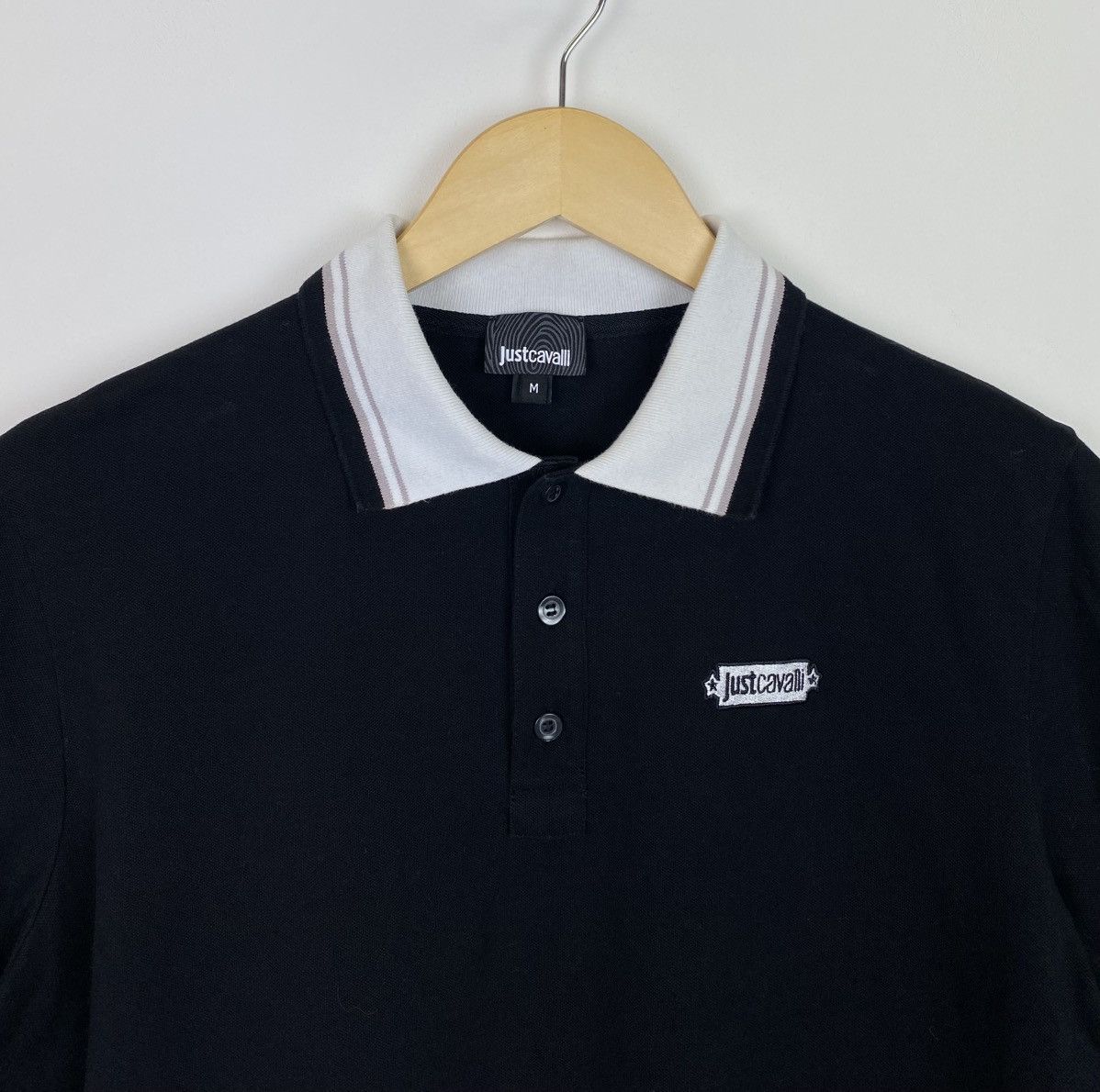 Just Cavalli Just Cavalli Polo Buttons Shirt Men’s M Black Short Sleeve Size US M / EU 48-50 / 2 - 2 Thumbnail
