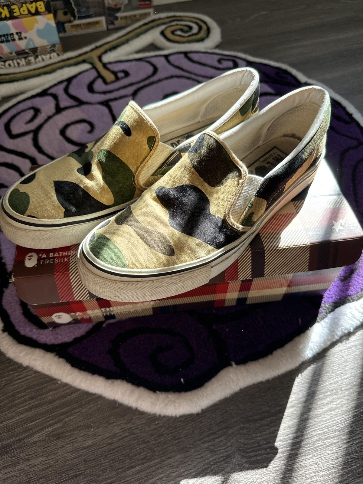 Bape Camo Slip ons Footwear