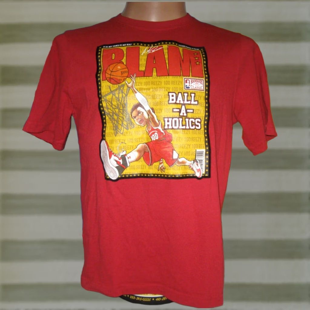 Vintage THE BOONDOCKS t Shirt Men's Large slim Animated TV BALL-A-HOLICS Blam Basketball Size US L / EU 52-54 / 3 - 1 Thumbnail