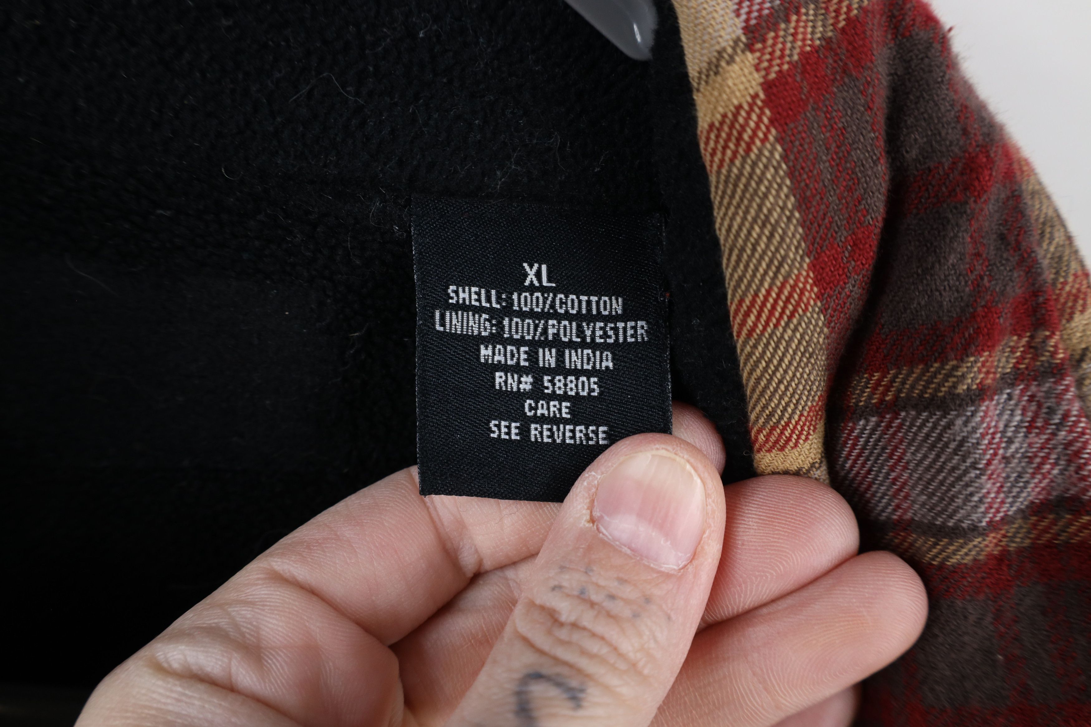 Vintage Vintage 90s Y2K Streetwear Fleece Lined Flannel Shirt Jacket Size US XL / EU 56 / 4 - 9 Thumbnail