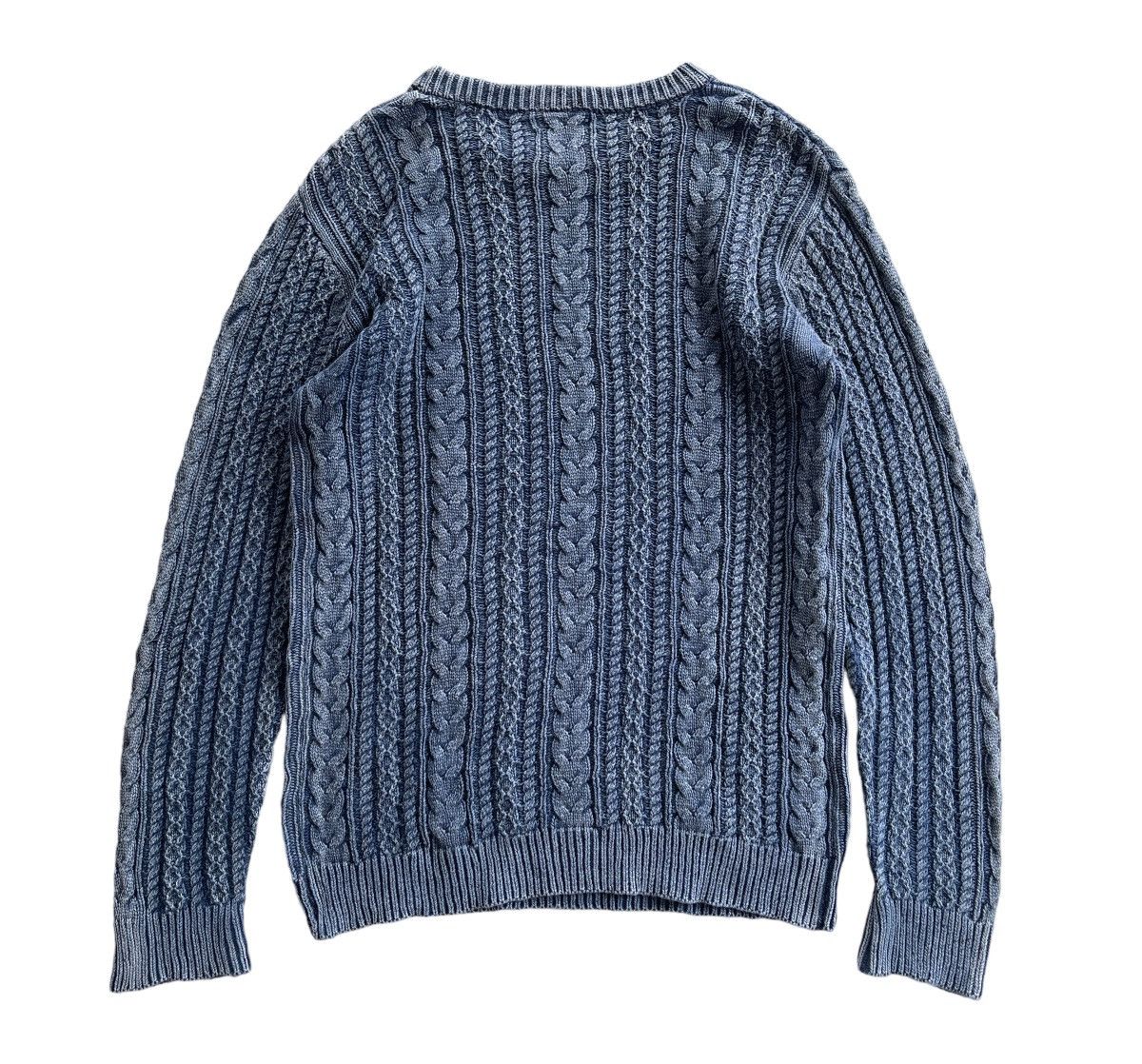 Billabong Vintage Billabong Cable Knit Indigo Sweater Size US L / EU 52-54 / 3 - 3 Thumbnail