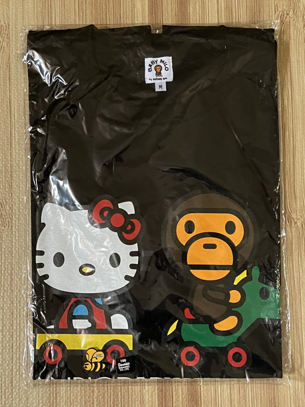 HELLO KITTY BABY MILO Tシャツ 黒 A Bathing Ape Bape Hello Kitty Baby Milo T-shirt - TokoPyramid