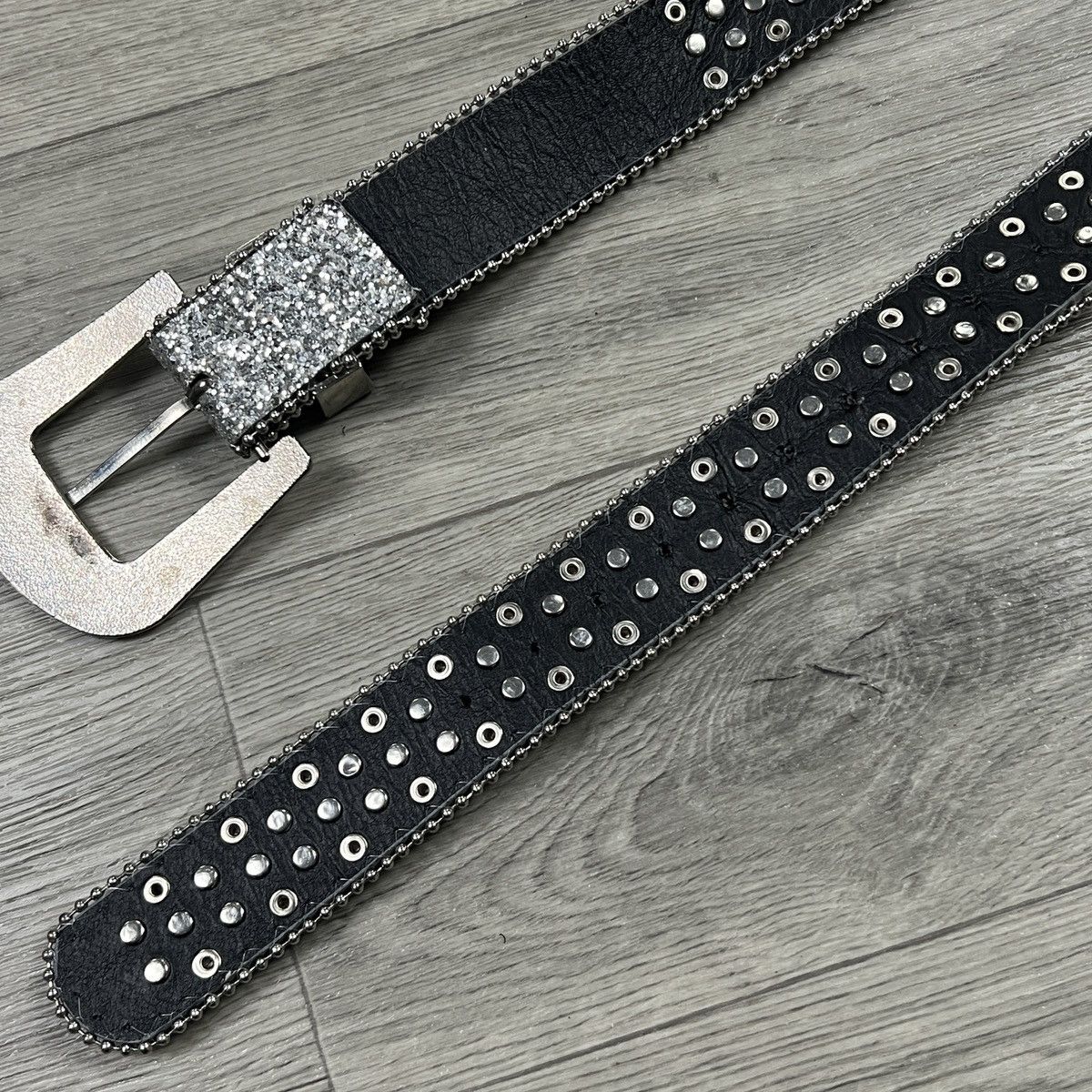Other Y2K Bling Rhinestone Belt Silver Glitter Western Drip Size ONE SIZE - 3 Thumbnail