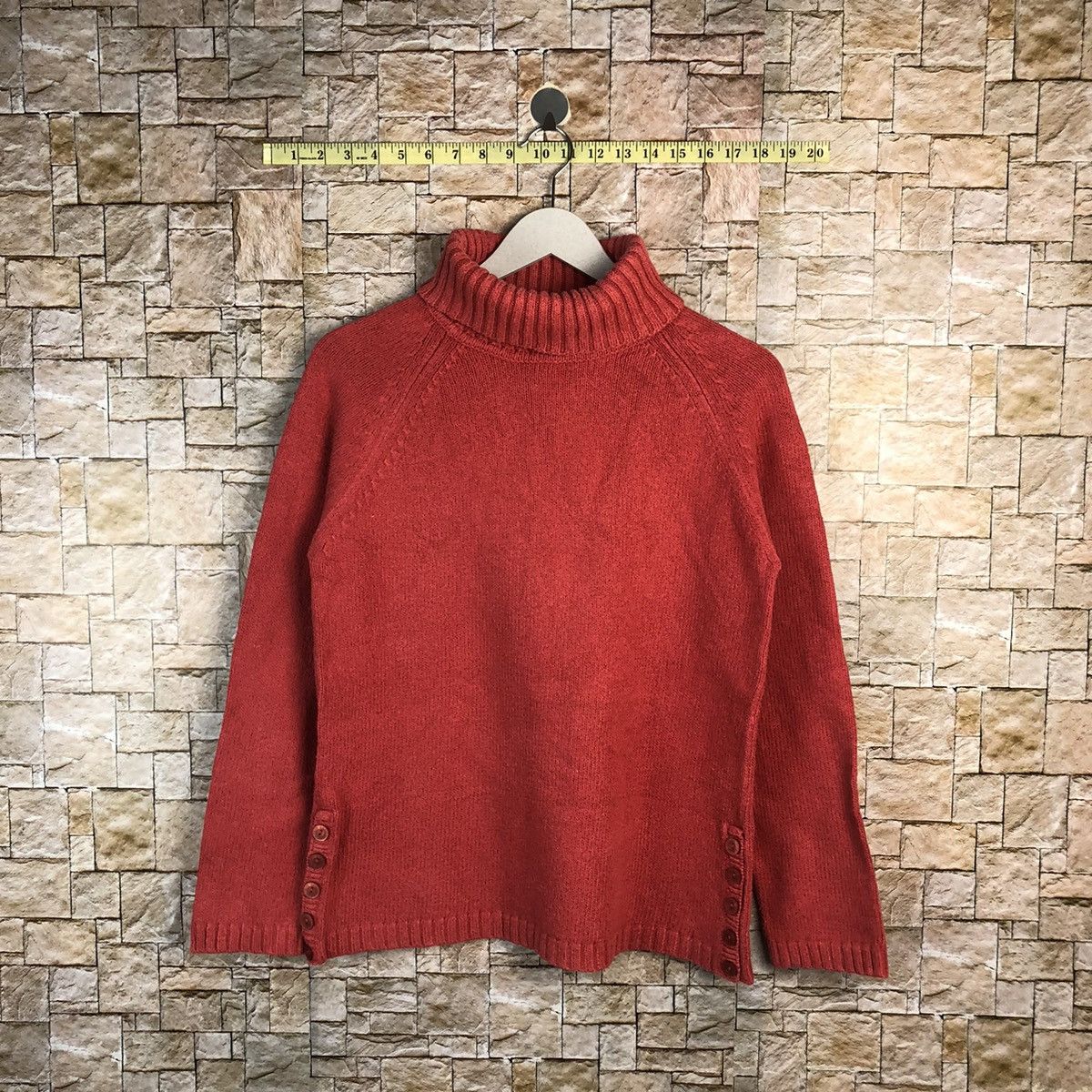 Homespun Knitwear × Japanese Brand Eddie Bauer vintage japan Red Knitwear #A940 Size M / US 6-8 / IT 42-44 - 1 Thumbnail
