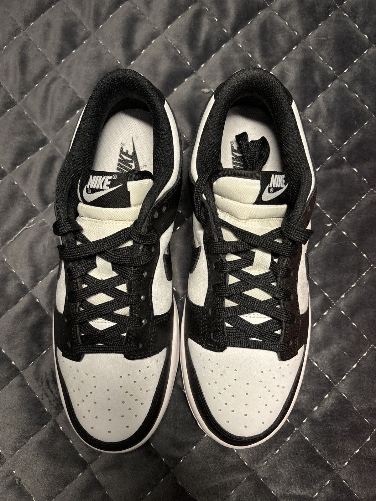 Nike NIKE DUNK LOW “BLACK and WHITE” AKA “PANDA” Size US 8.5 / IT 38.5 - 3 Thumbnail