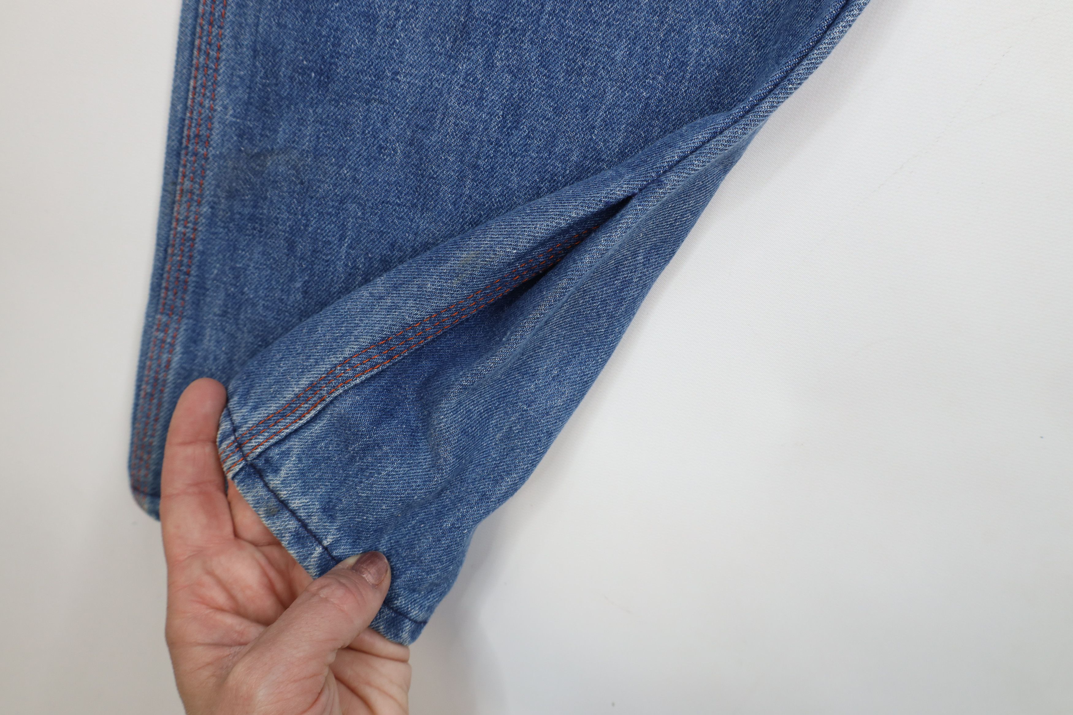 Big Mac × Vintage Vintage 70s Big Mac Wide Leg Dungaree Denim Jeans USA Size US 40 / EU 56 - 7 Thumbnail