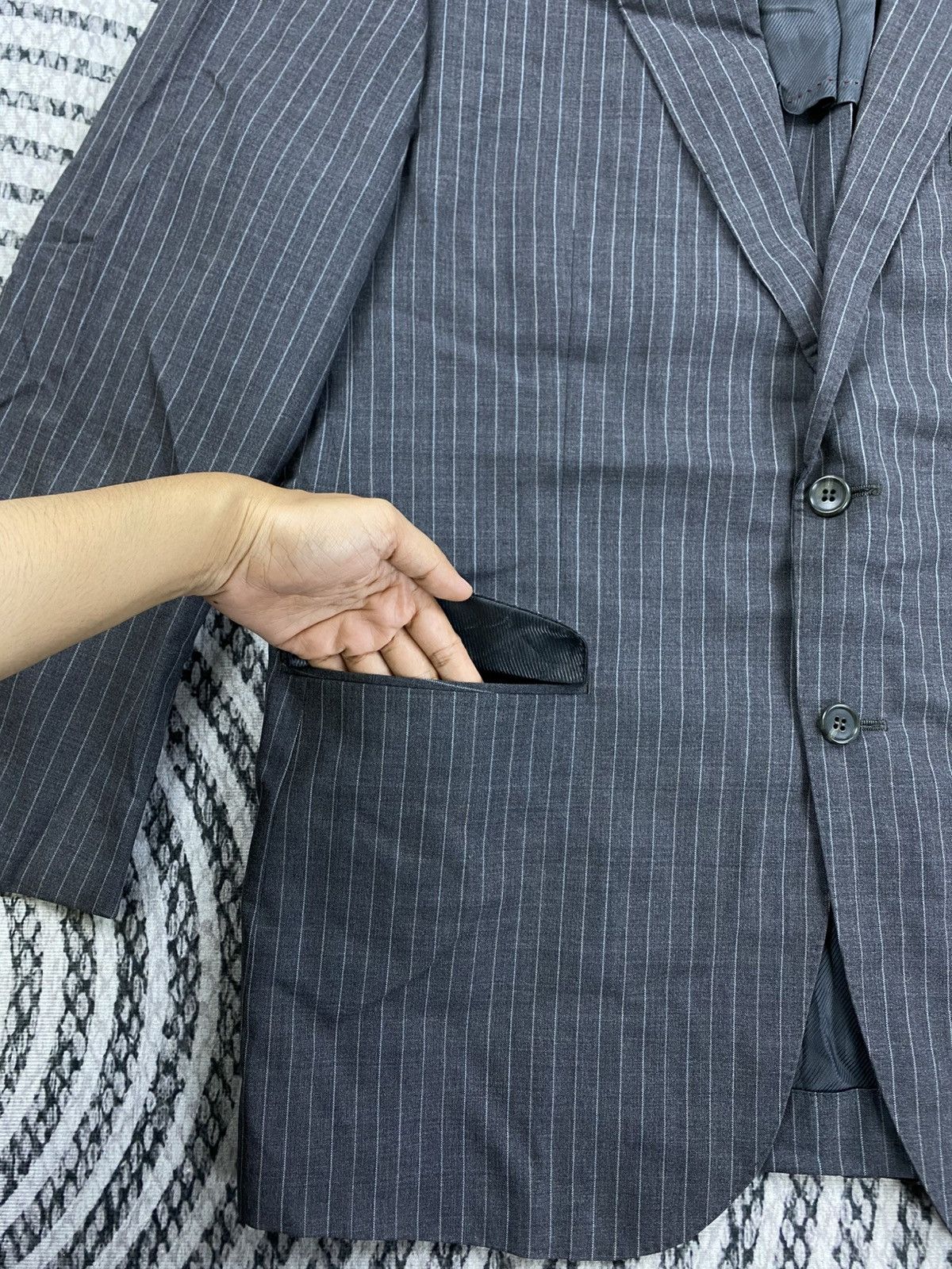 Kansai Yamamoto Vintage Sissy By Kansai Yamamoto Striped Suit Blazer Jacket Size US M / EU 48-50 / 2 - 7 Thumbnail