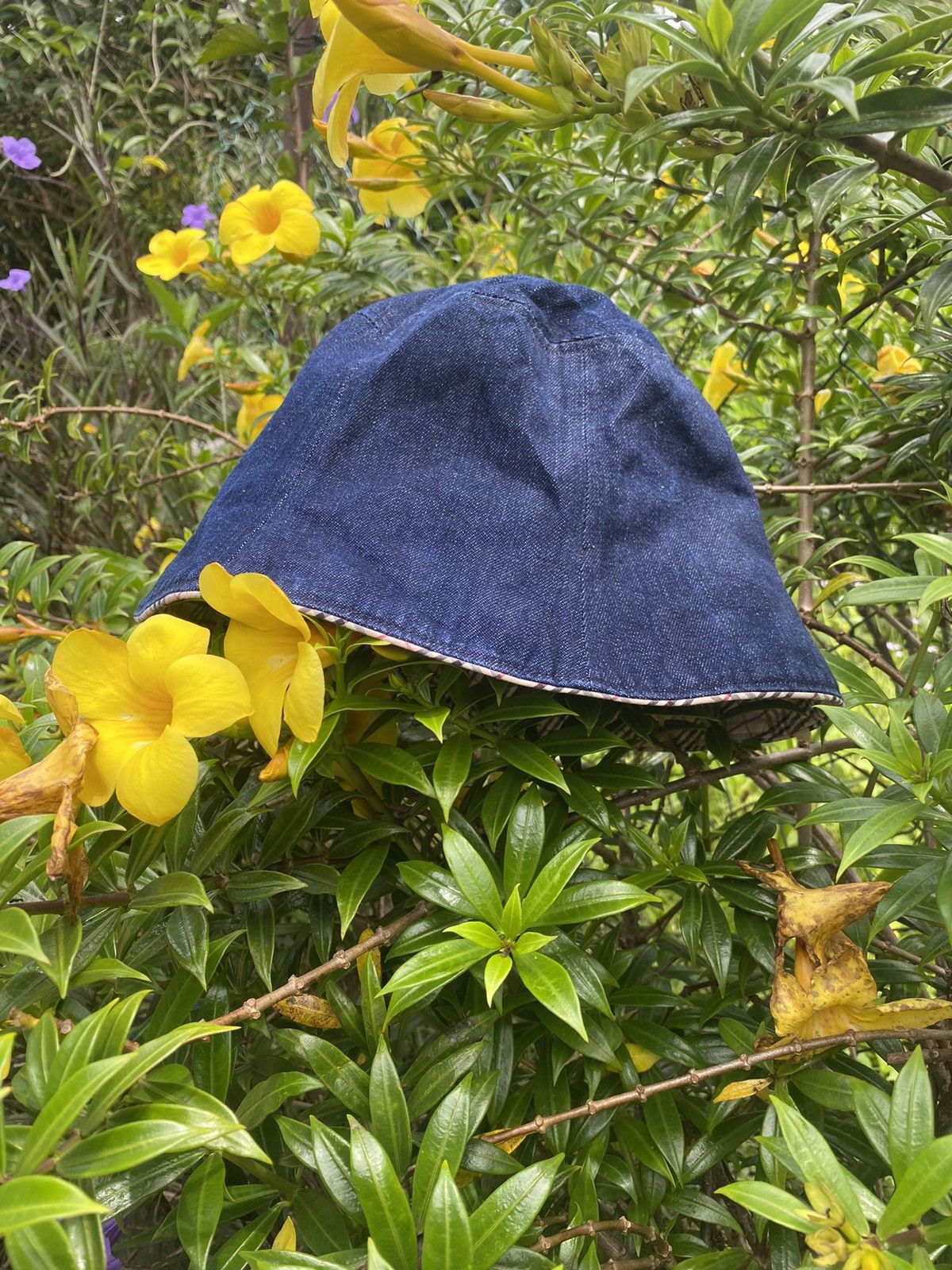 Burberry Burberry Denim Hat Size ONE SIZE - 4 Thumbnail
