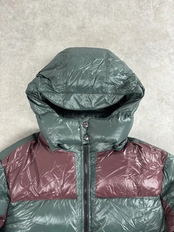 Vintage Massimo Rebecchi Green & Bordeaux Extra Hooded Puffer Jacket Size US M / EU 48-50 / 2 - 4 Thumbnail