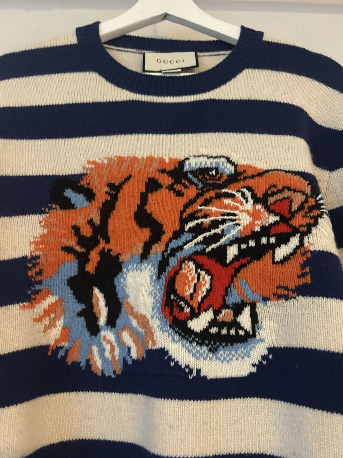 Gucci Tiger Intarsia Knit Sweater Size US M / EU 48-50 / 2 - 9 Thumbnail