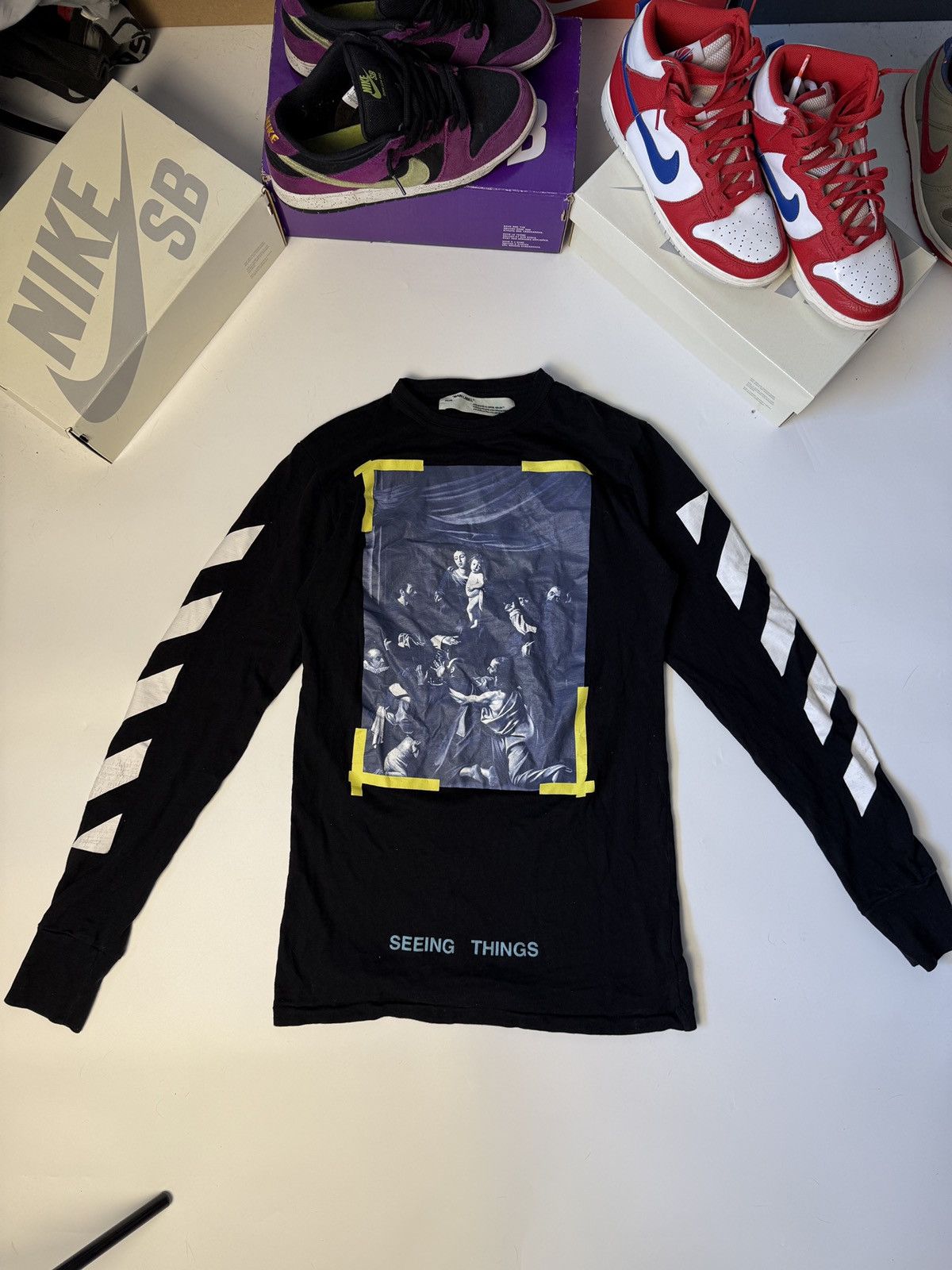 Off-White × Vintage Off-white Caravaggio long sleeve Size US XS / EU 42 / 0 - 2 Thumbnail