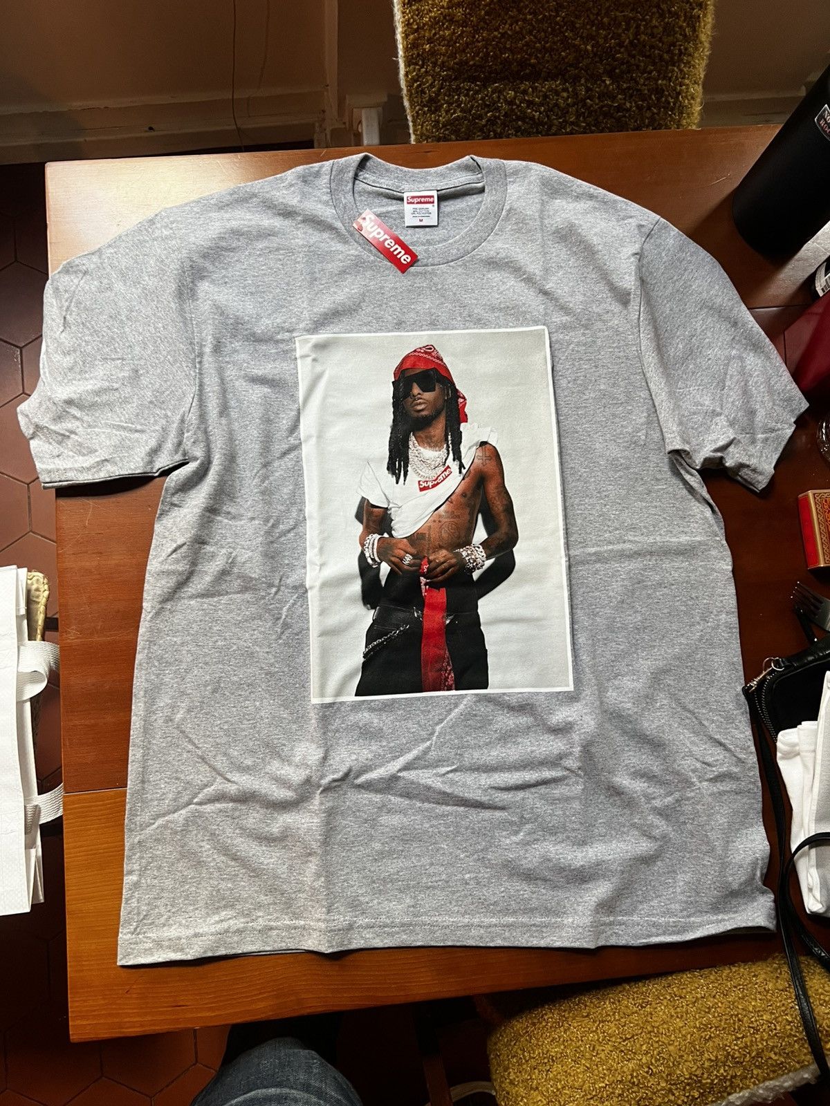 Supreme Supreme Playboi Carti grey Size US M / EU 48-50 / 2 - 1 Thumbnail