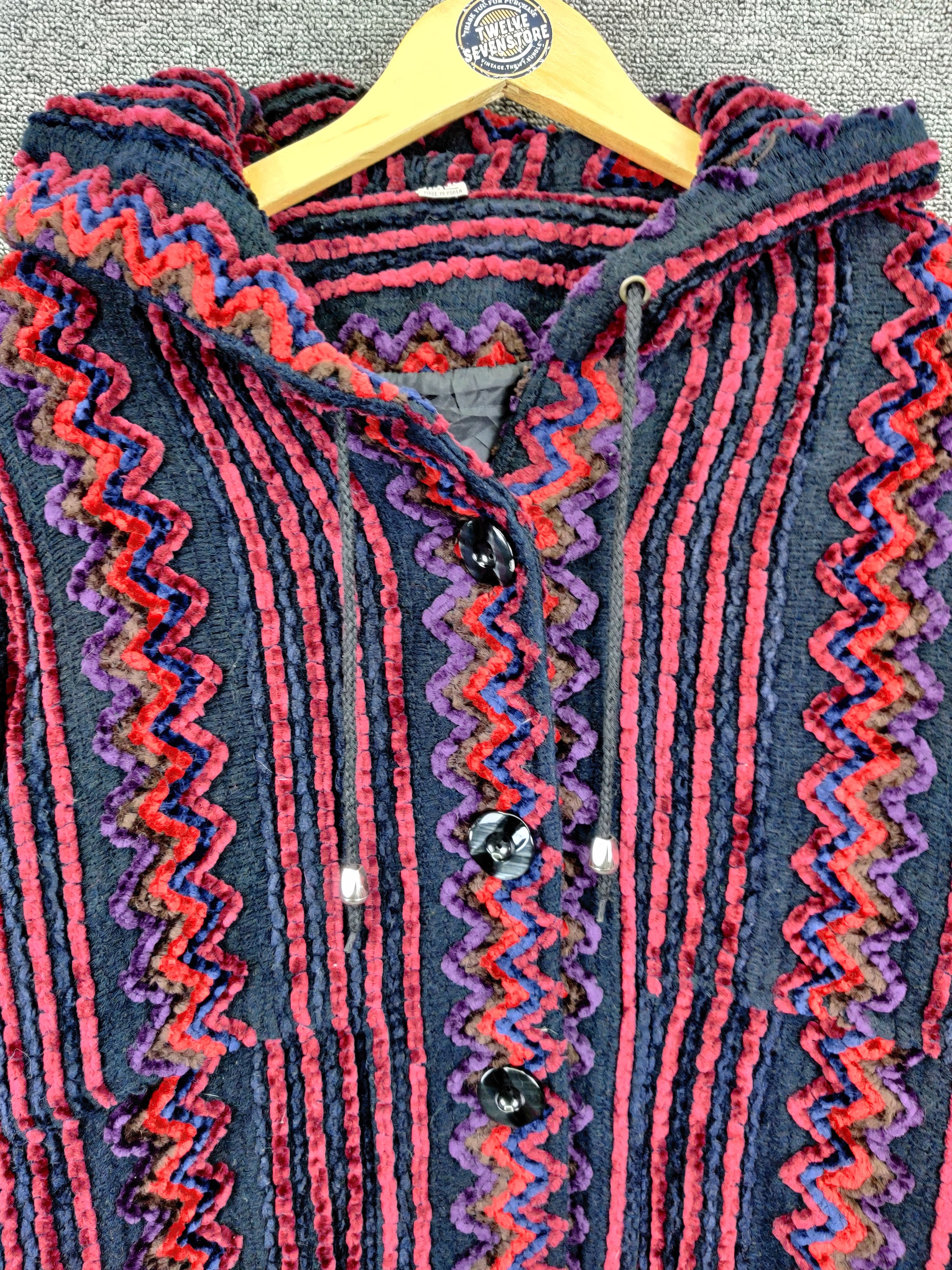 Vintage Vintage Unbrand Mexican Baja Heavy Hoodie Jacket Size US L / EU 52-54 / 3 - 7 Thumbnail
