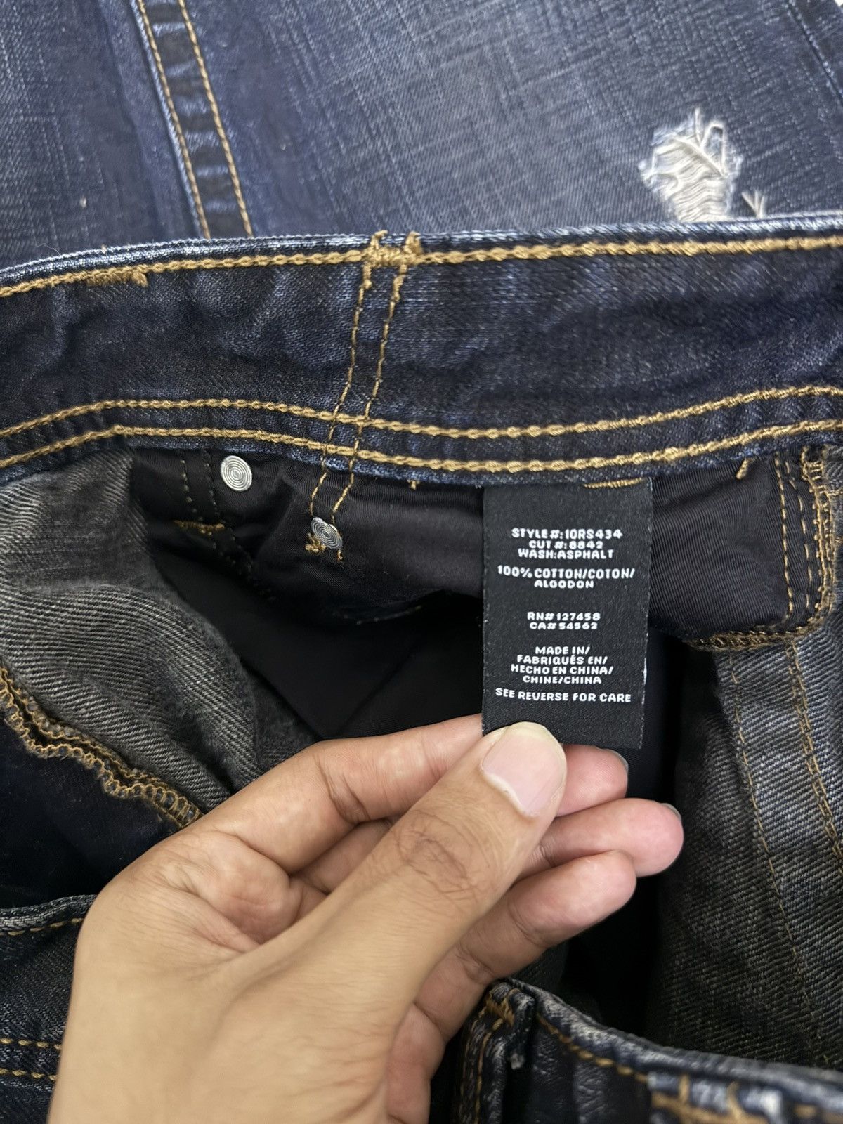 Affliction Distressed Affliction Cross Patches Baggy Grunge y2k Jeans Size US 36 / EU 52 - 11 Thumbnail