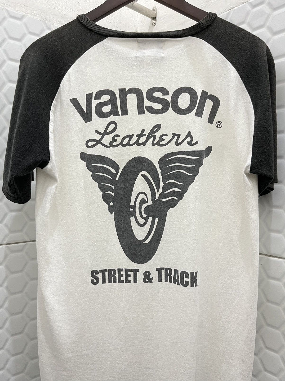 Vanson Leathers Vintage Vanson Leathers Raglan Tee Size US L / EU 52-54 / 3 - 3 Thumbnail