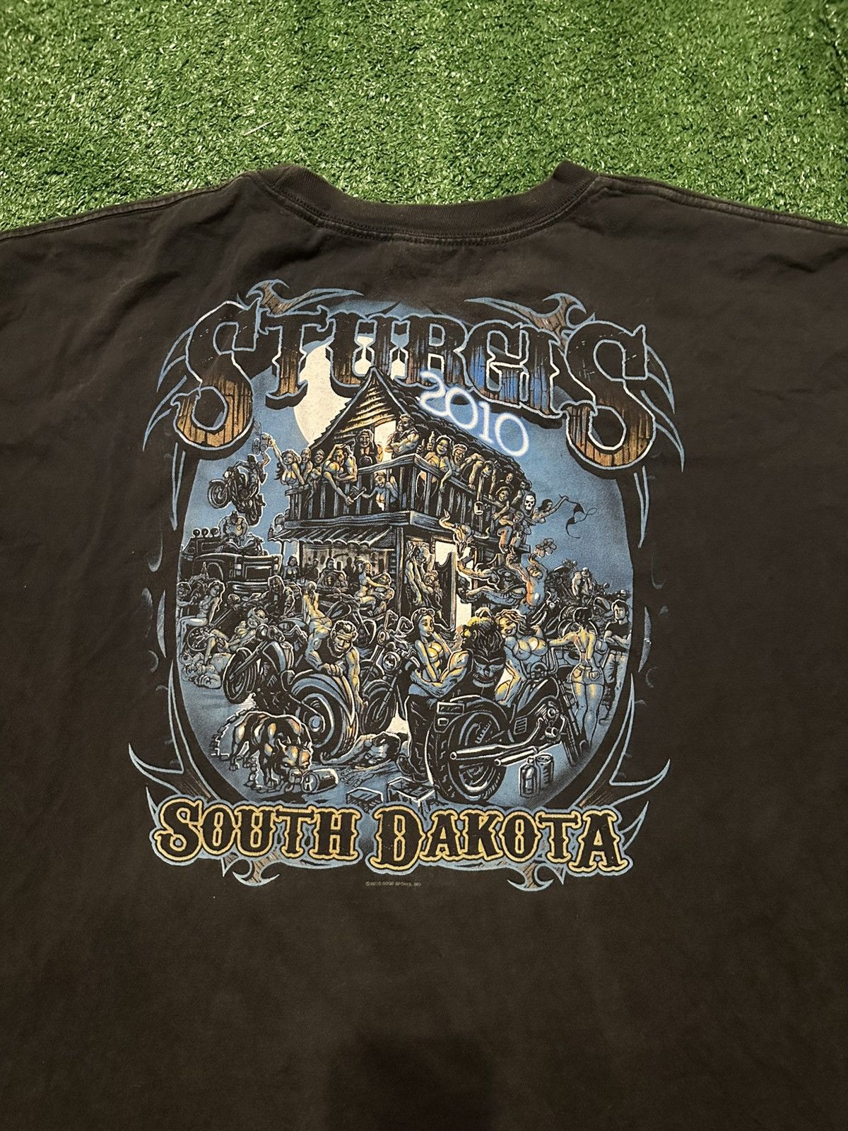 Other 2010 Sturgis South Dakota Motorcyle Racing Shirt Size 3XL Size US XXL / EU 58 / 5 - 2 Thumbnail