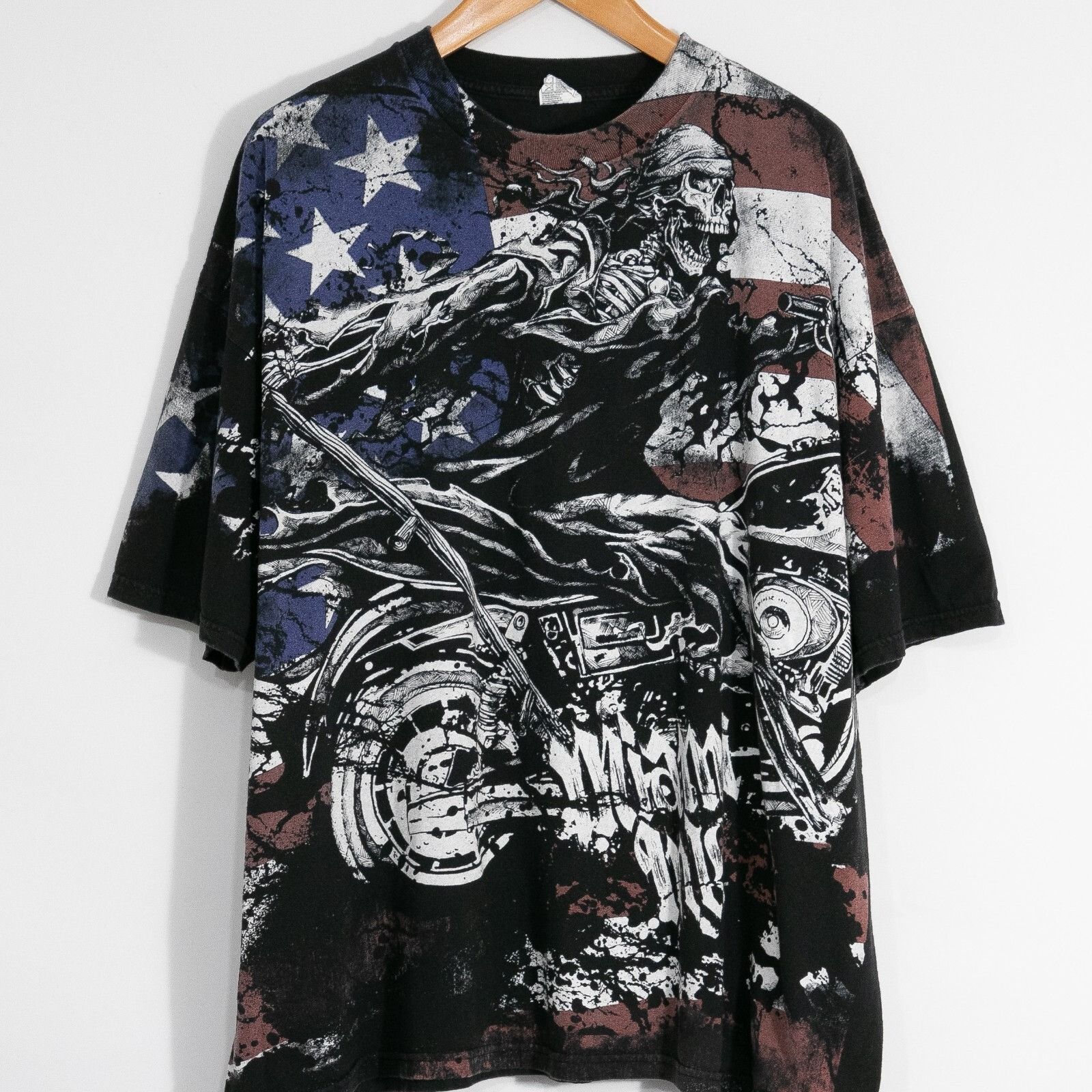 Vintage Vintage Miami Ink Reaper Biker T Shirt 3XL Tattoo Rockabilly Size US XXL / EU 58 / 5 - 2 Thumbnail