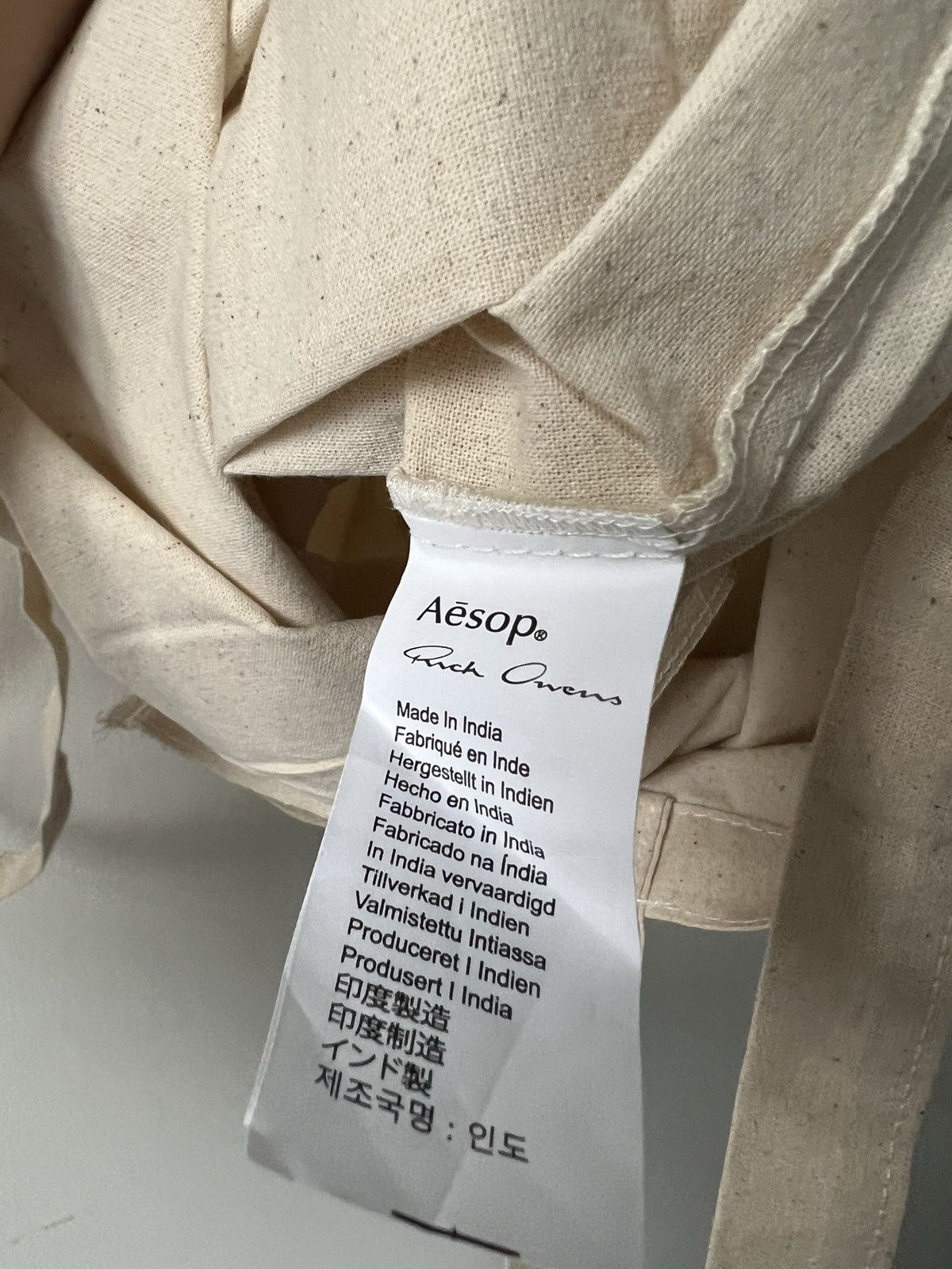 Aesop × Rick Owens RICK OWENS AESOP TOTE BAG Size ONE SIZE - 4 Thumbnail