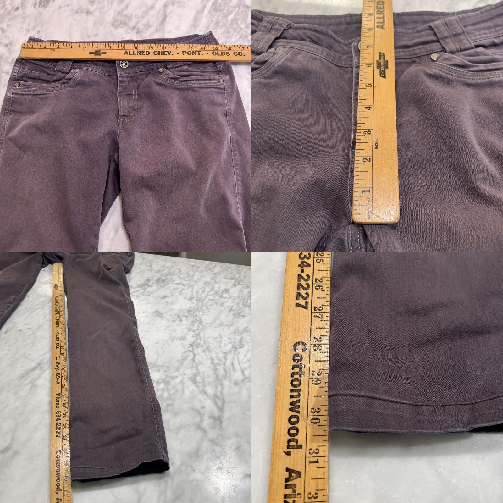 Vintage Kuhl Jeans Pants Women’s Size 4 Purple Eggplant Straight Pockets Regular Gloves? No Size 27" / US 4 / IT 40 - 8 Thumbnail