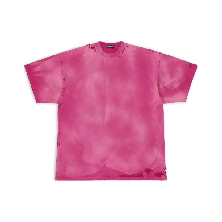 Balenciaga Balenciaga Repaired Logo Distressed T-Shirt Size US M / EU 48-50 / 2 - 1 Thumbnail