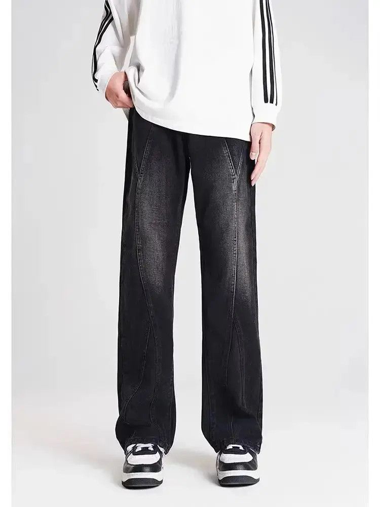 Japanese Brand Retro loose casual straight leg jeans Size US 30 / EU 46 - 1 Thumbnail