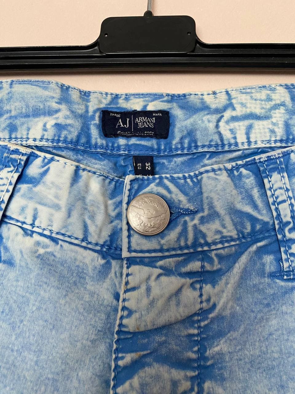 Armani × Vintage 💙 Vintage 90s Armani Jeans Metal Logo Denim Jeans Y2K Style Size 32" / US 10 / IT 46 - 6 Thumbnail